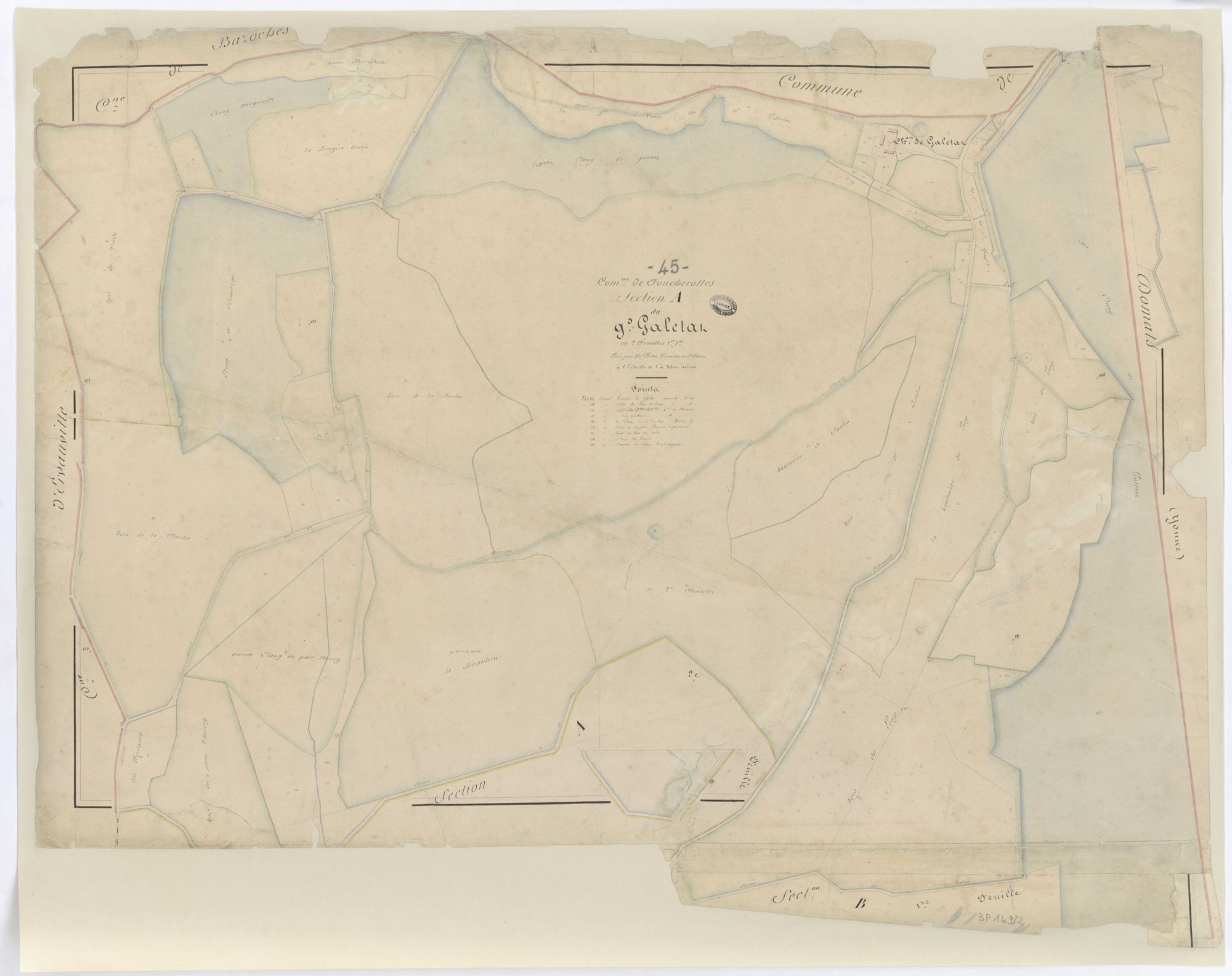 Foucherolles - Sections