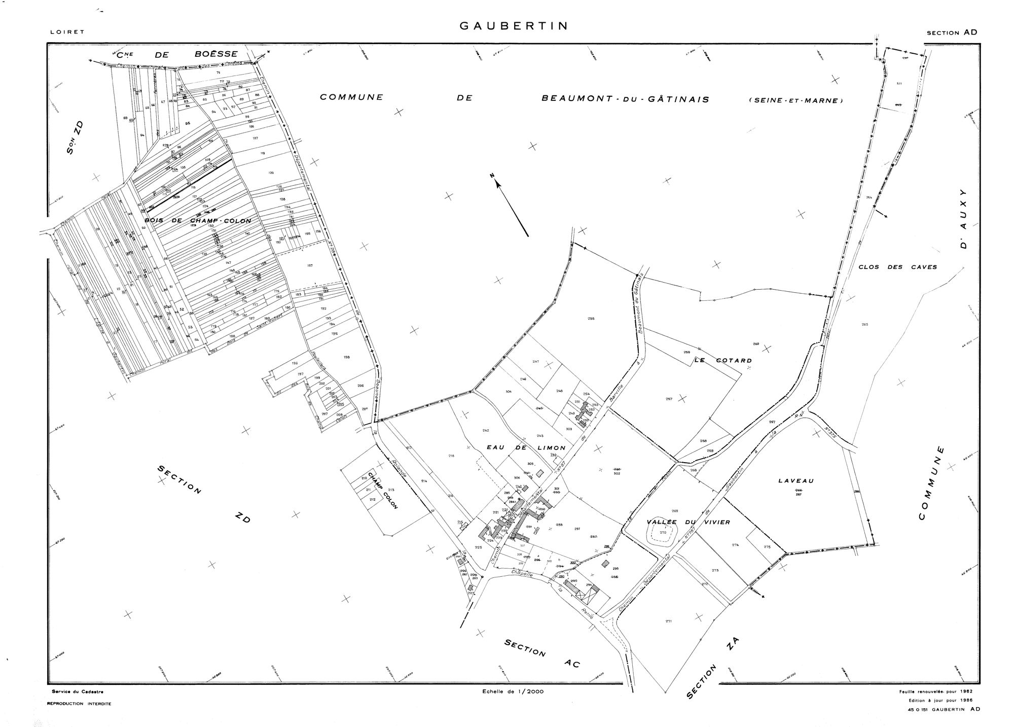 Gaubertin - Sections