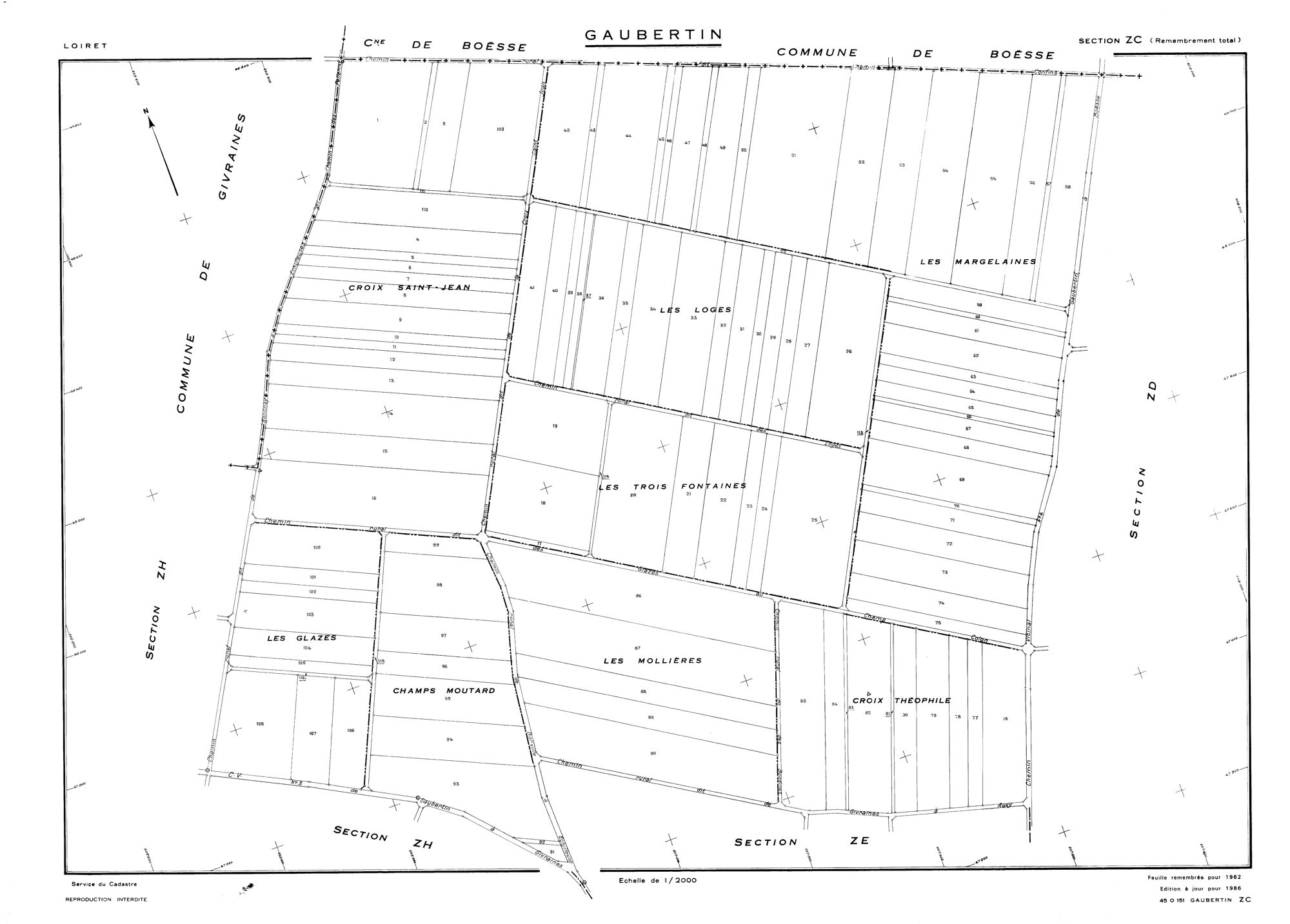 Gaubertin - Sections