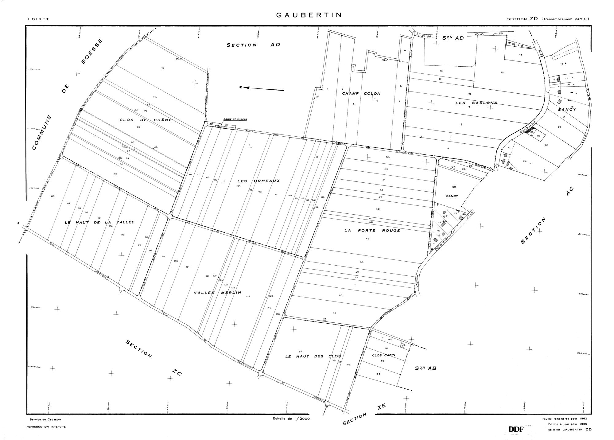Gaubertin - Sections