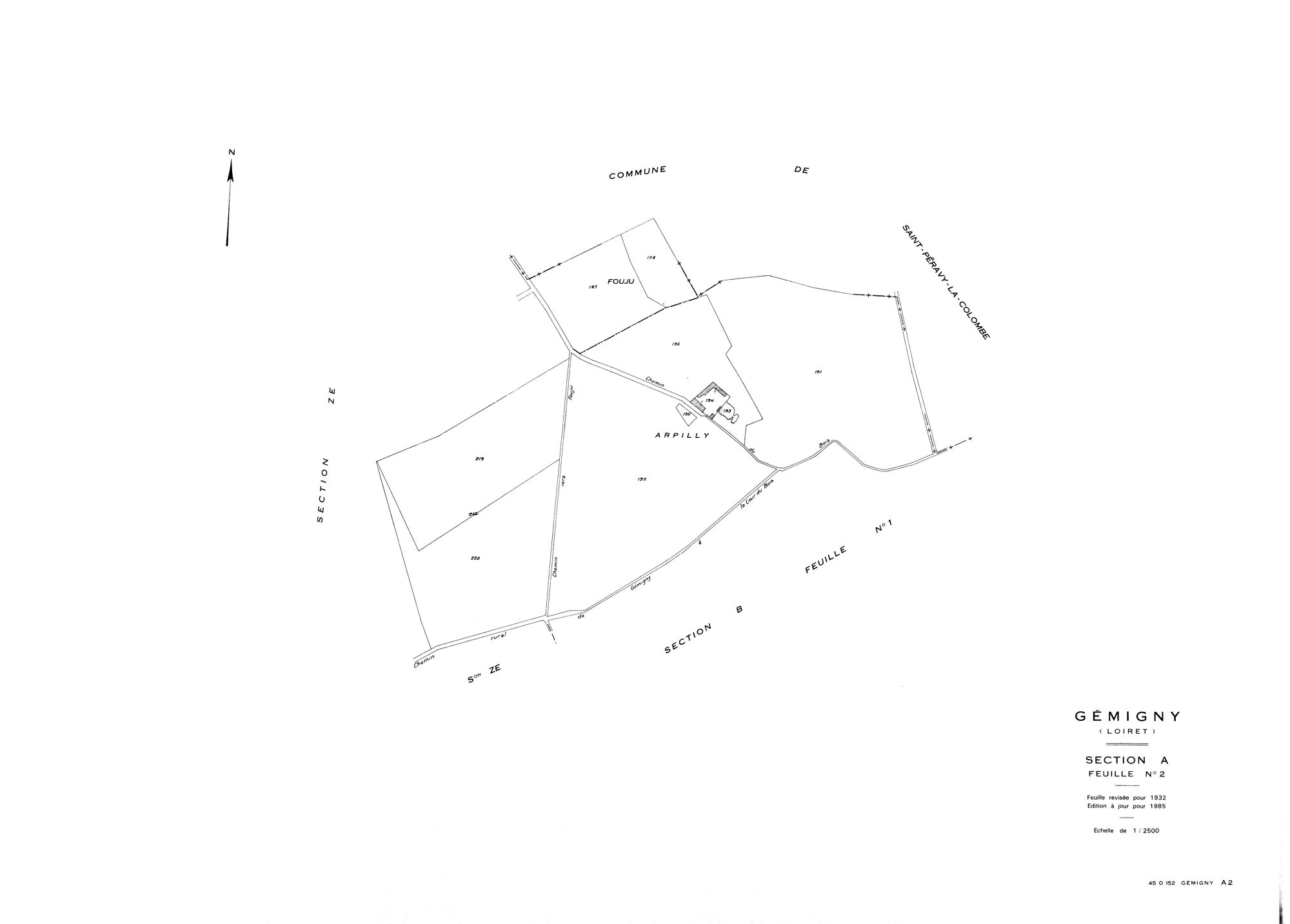 Gémigny - Sections