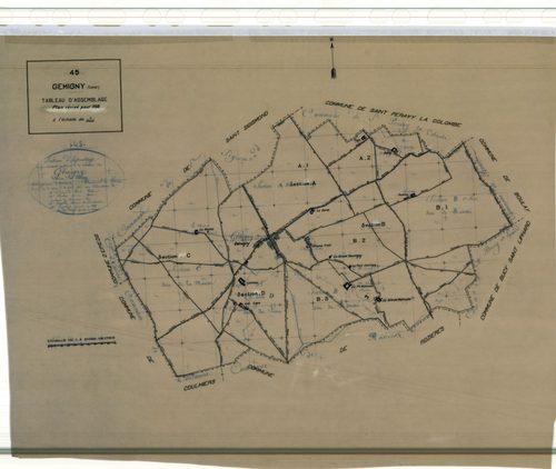 Gémigny - Tableau d'assemblage