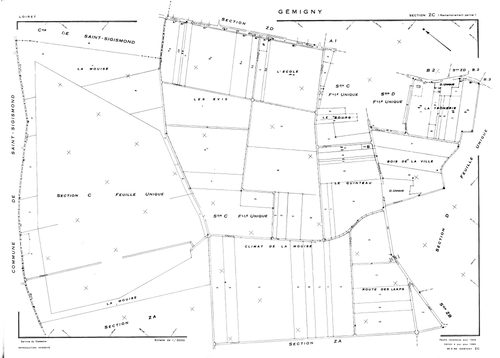 Gémigny - Sections
