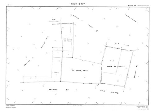 Gémigny - Sections