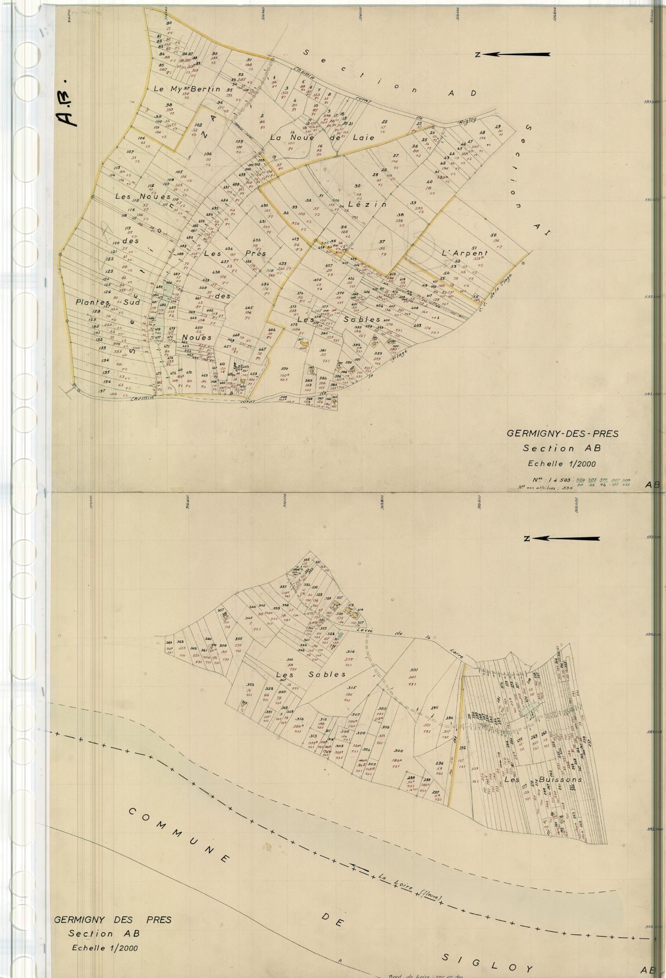 Germigny-des-Prés - Sections