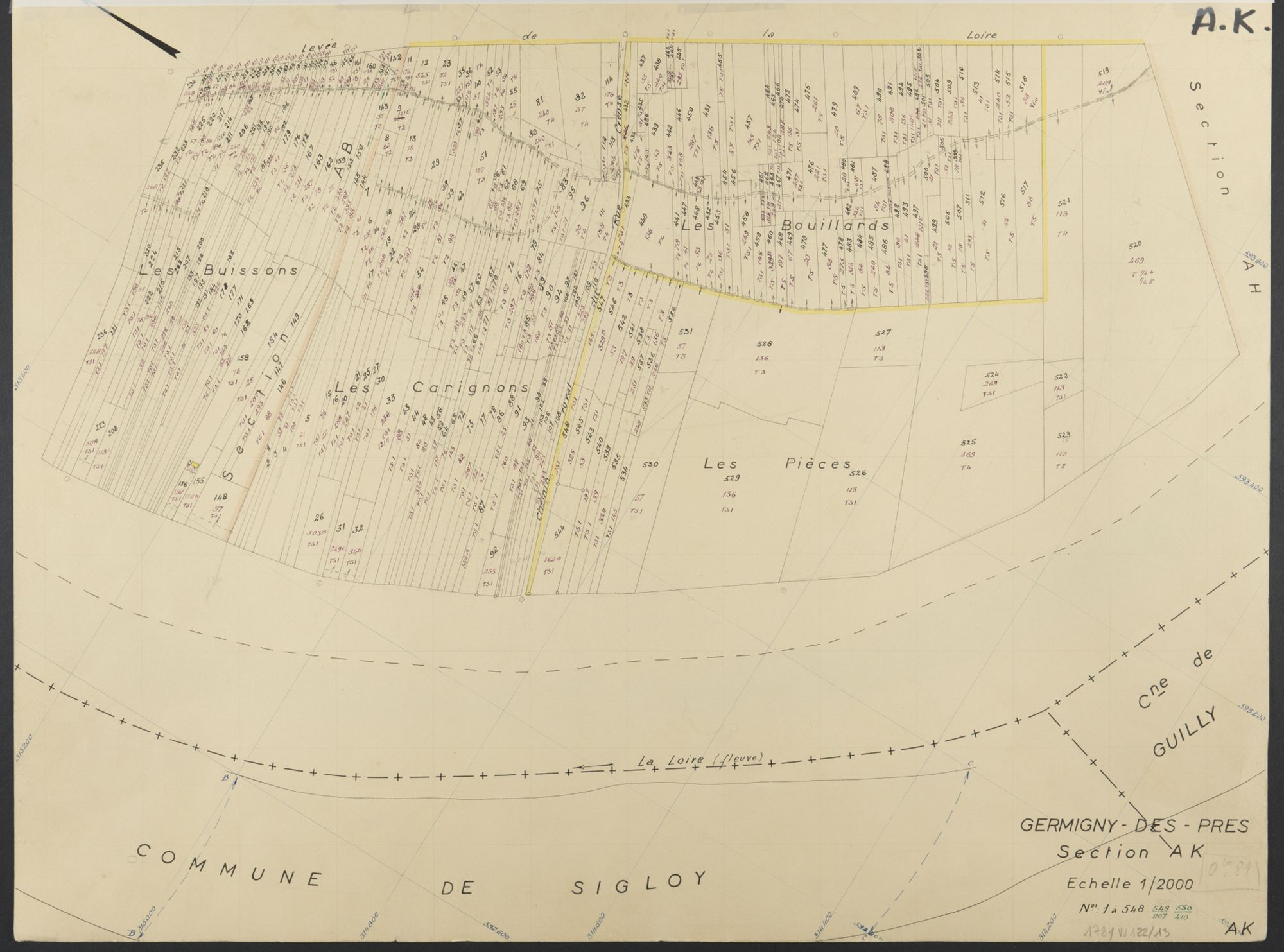 Germigny-des-Prés - Sections