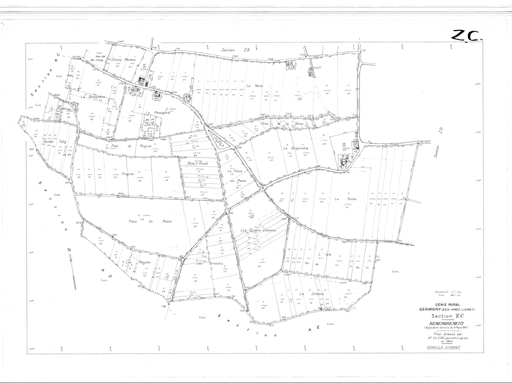 Germigny-des-Prés - Sections
