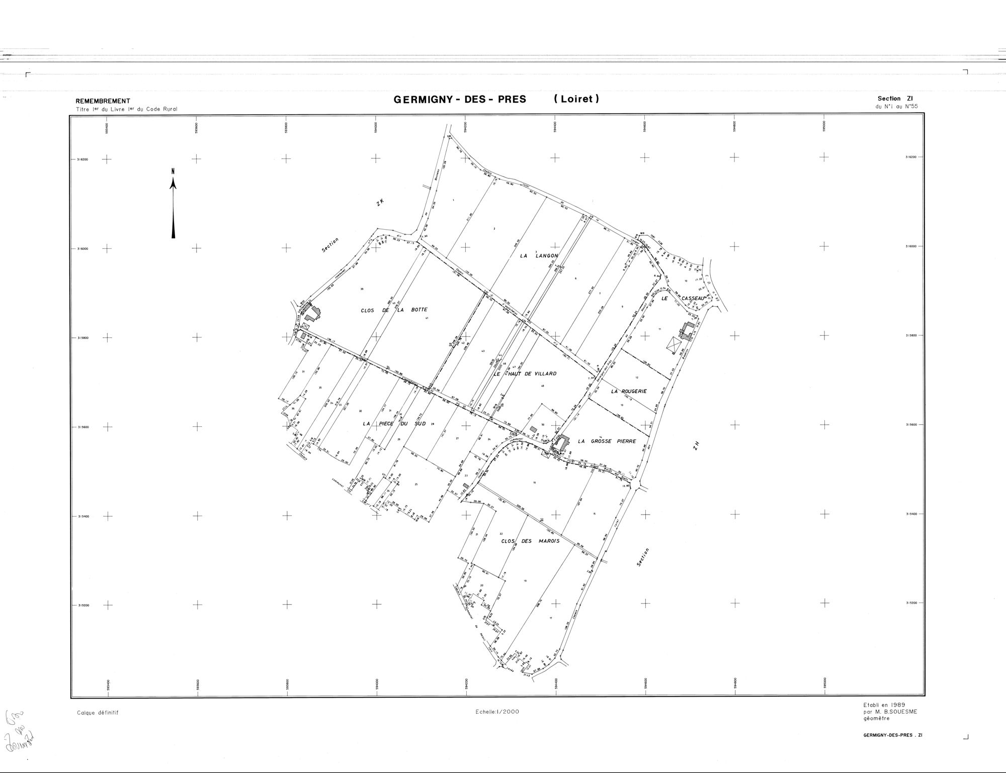 Germigny-des-Prés - Sections