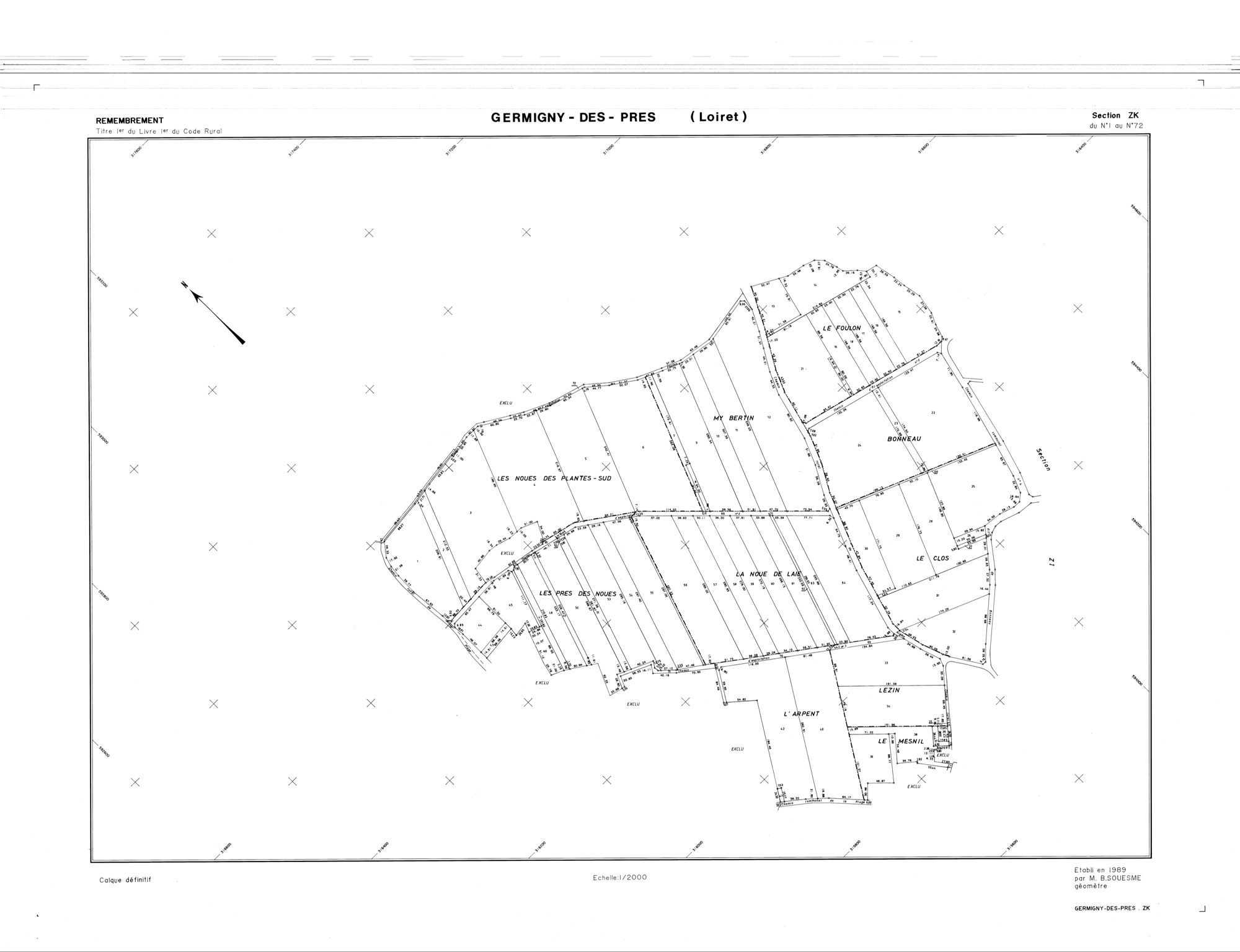 Germigny-des-Prés - Sections