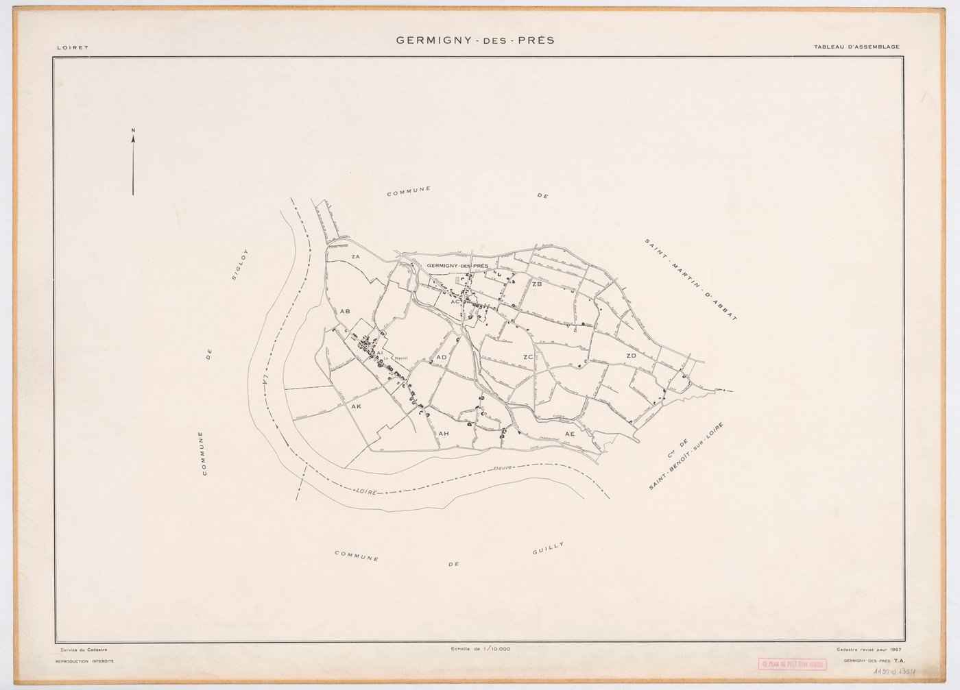 Germigny-des-Prés - Tableau d'assemblage