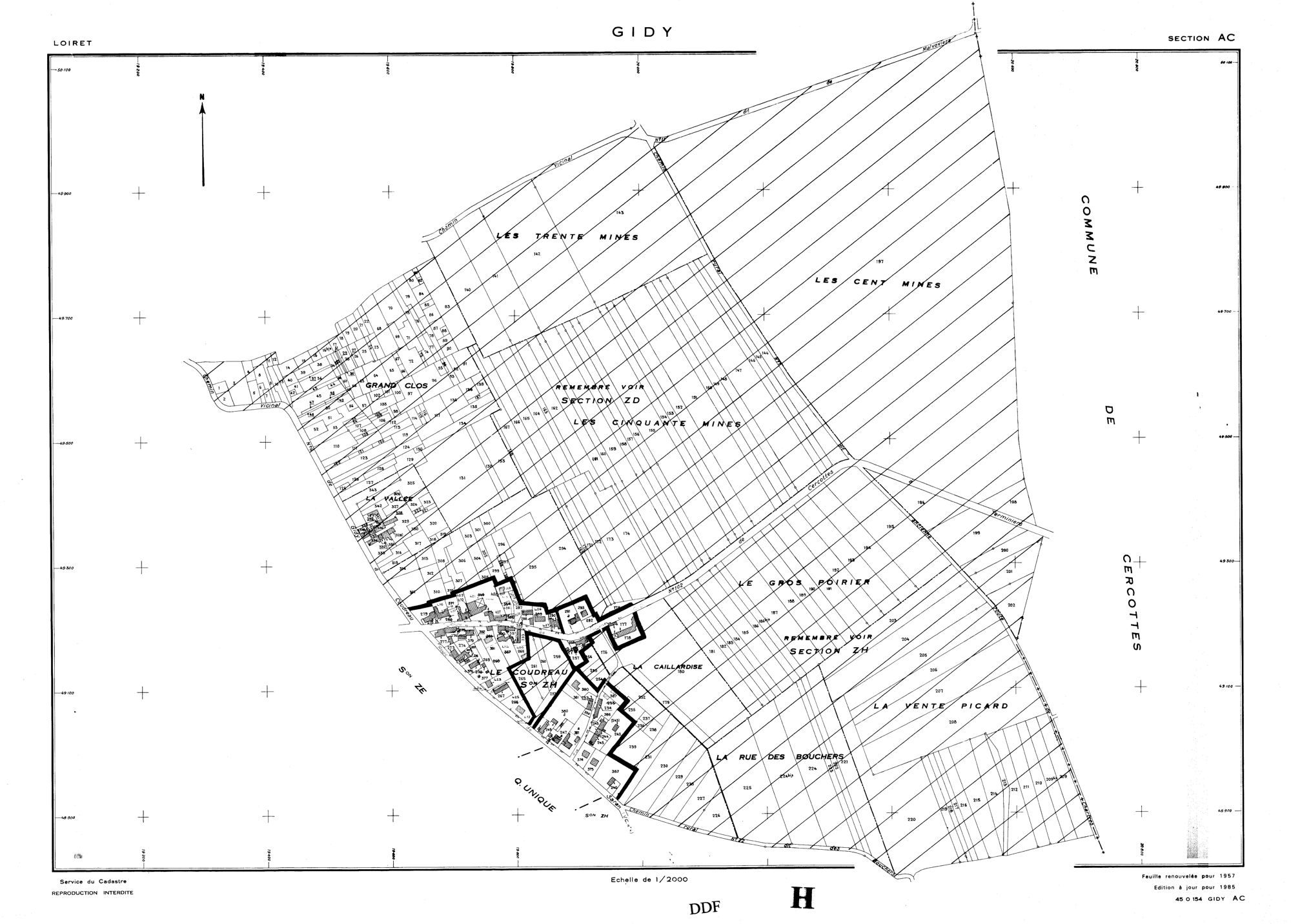 Gidy - Sections