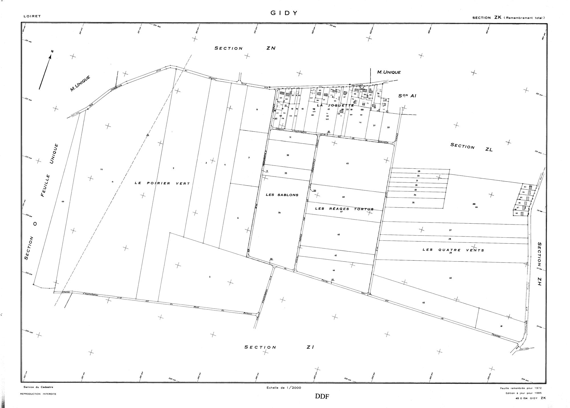 Gidy - Sections