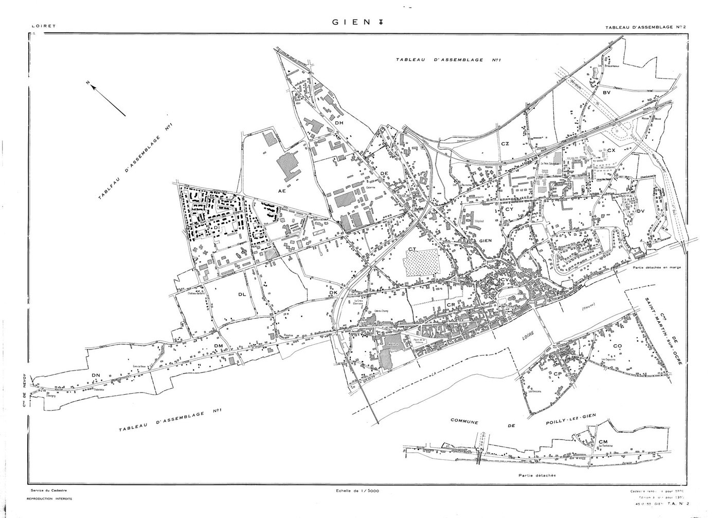 Gien - Tableau d'assemblage