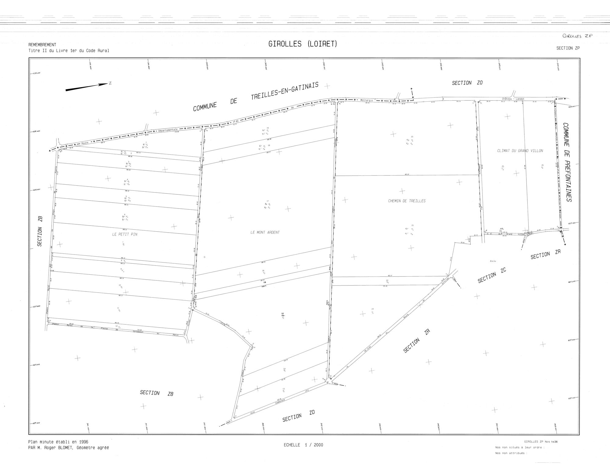 Girolles - Sections