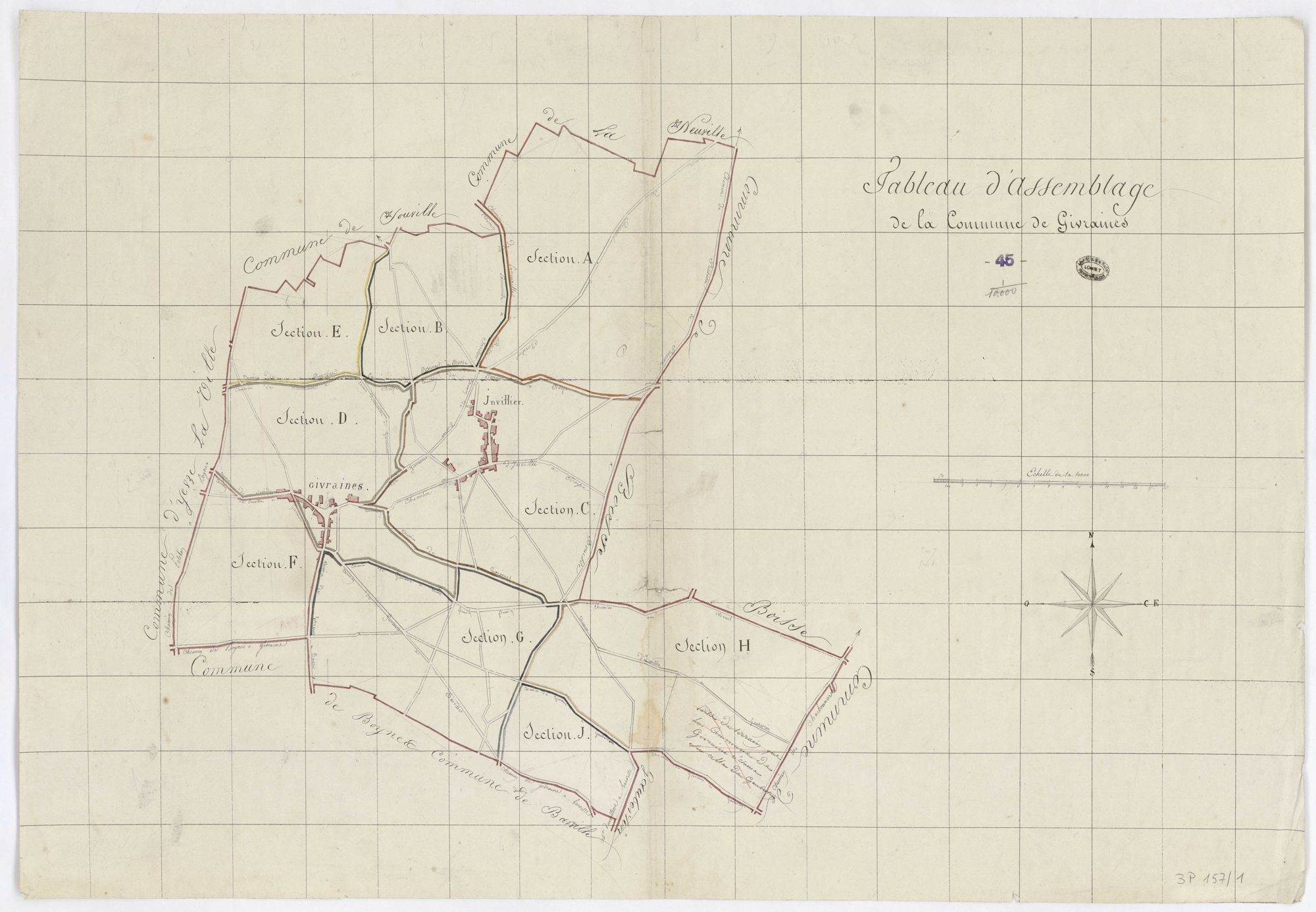 Givraines - Tableau d'assemblage