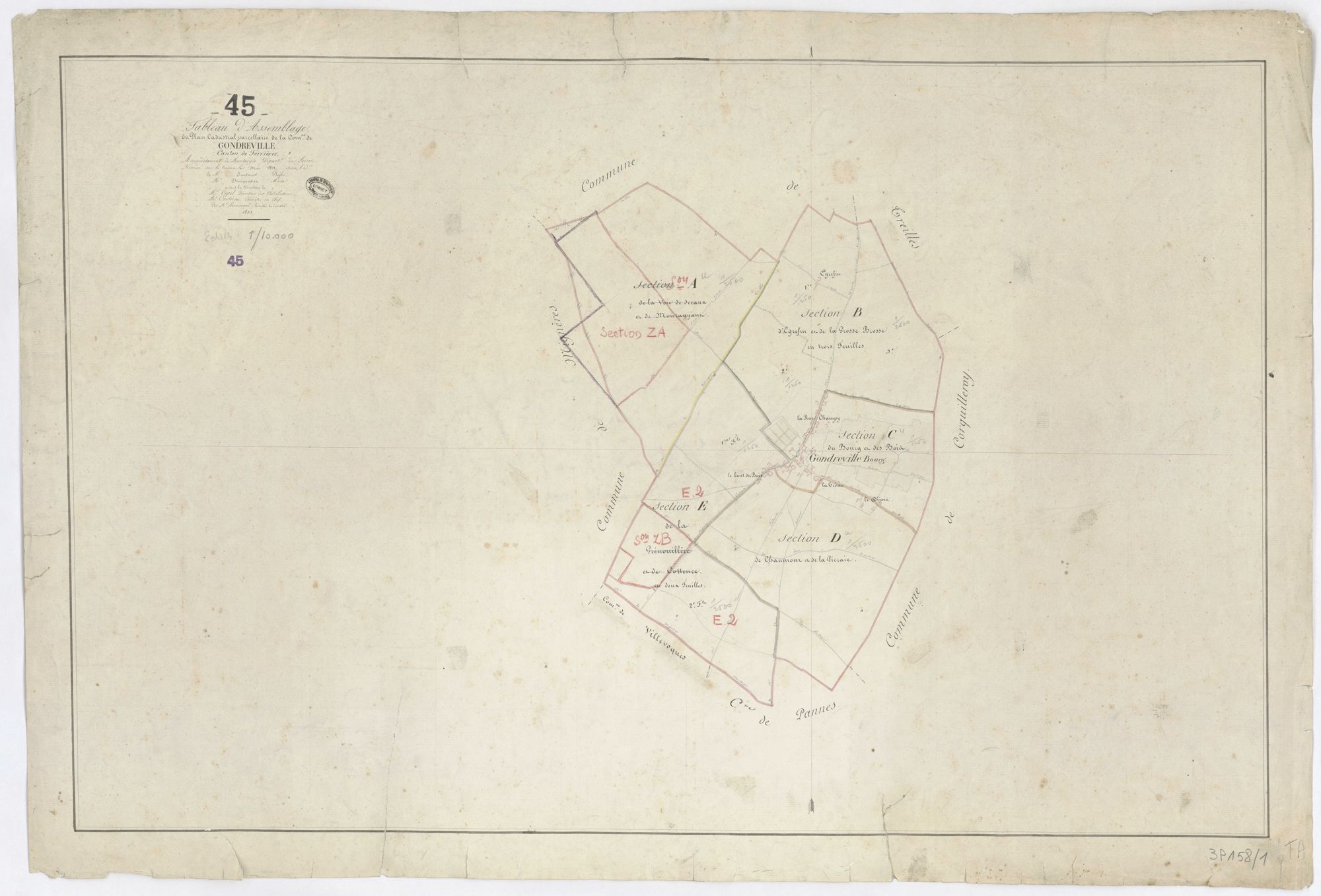 Gondreville - Tableau d'assemblage