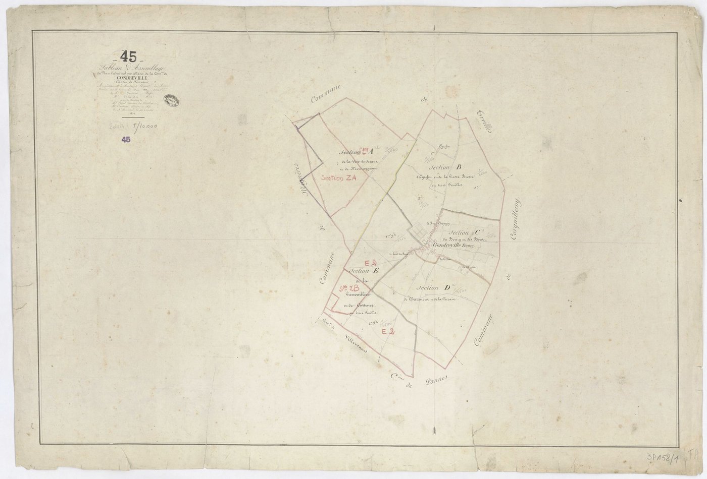 Gondreville - Tableau d'assemblage