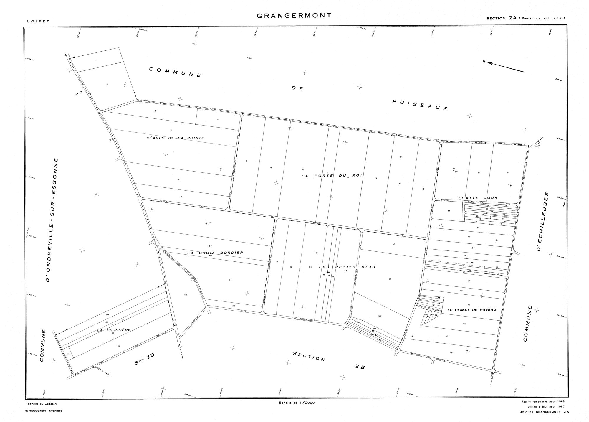 Grangermont - Sections