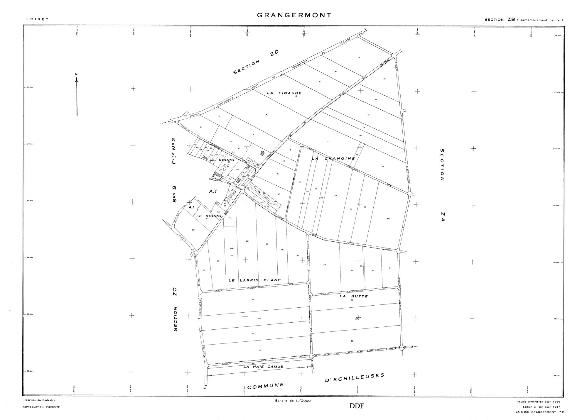 Grangermont - Sections