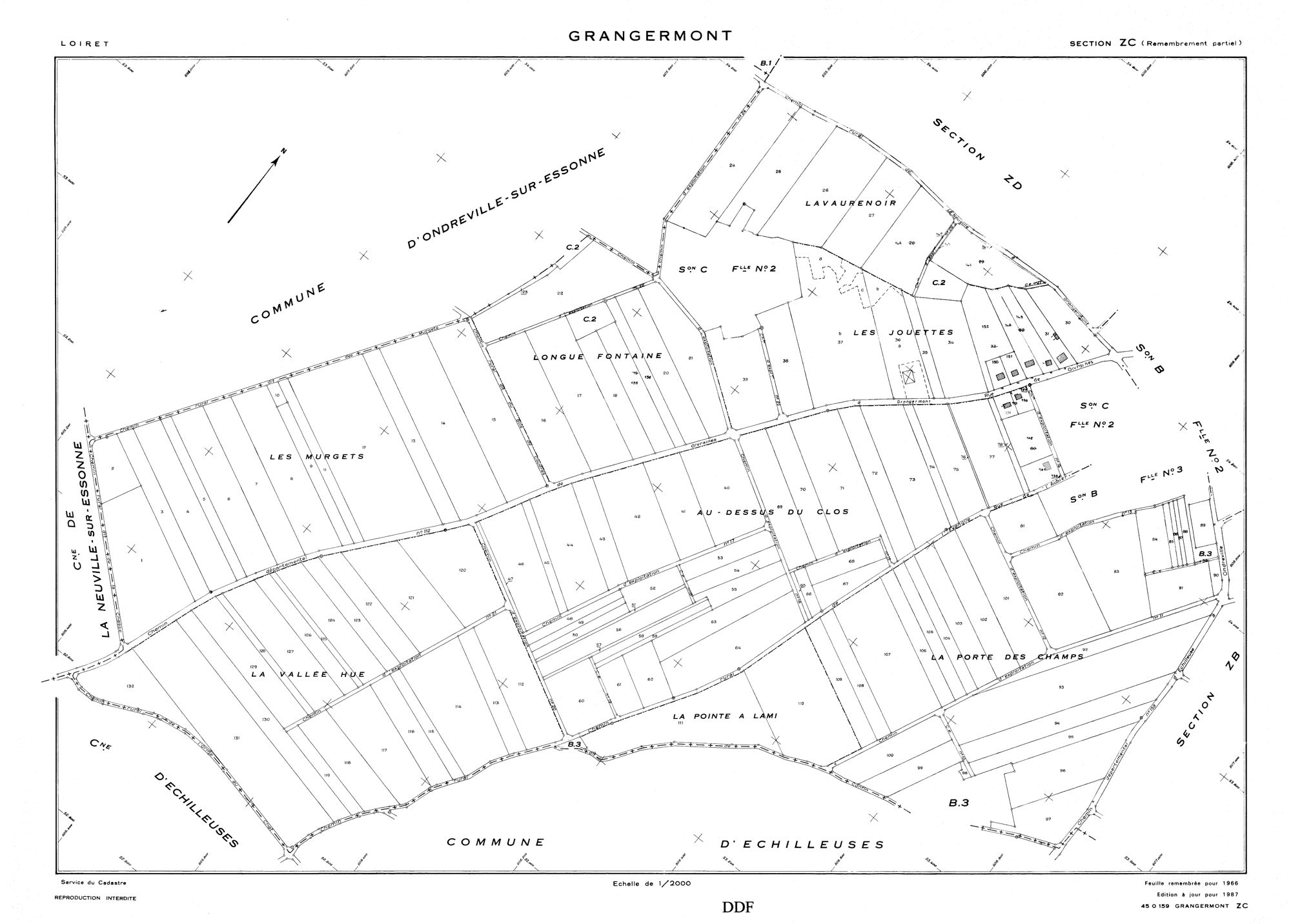 Grangermont - Sections