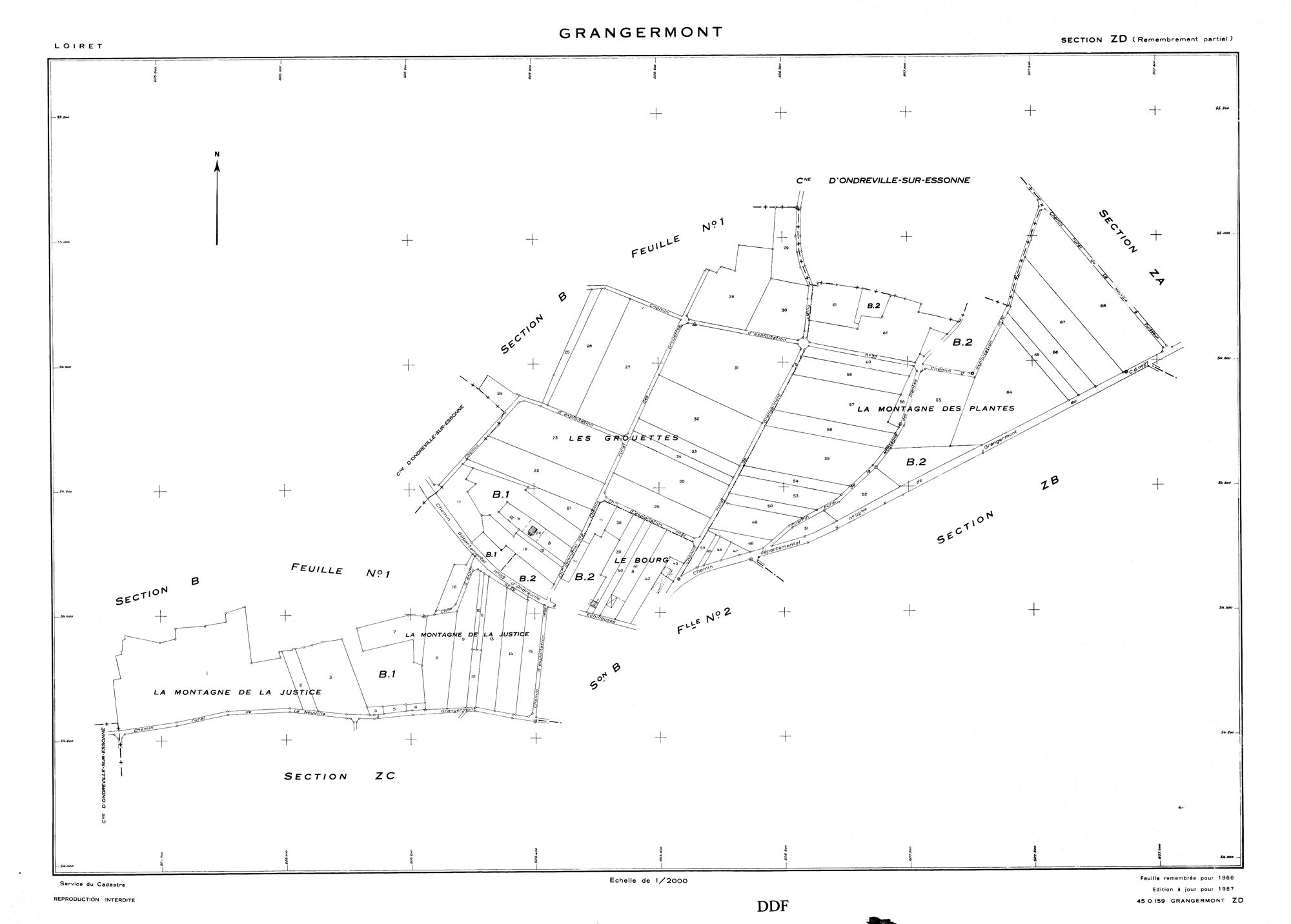 Grangermont - Sections