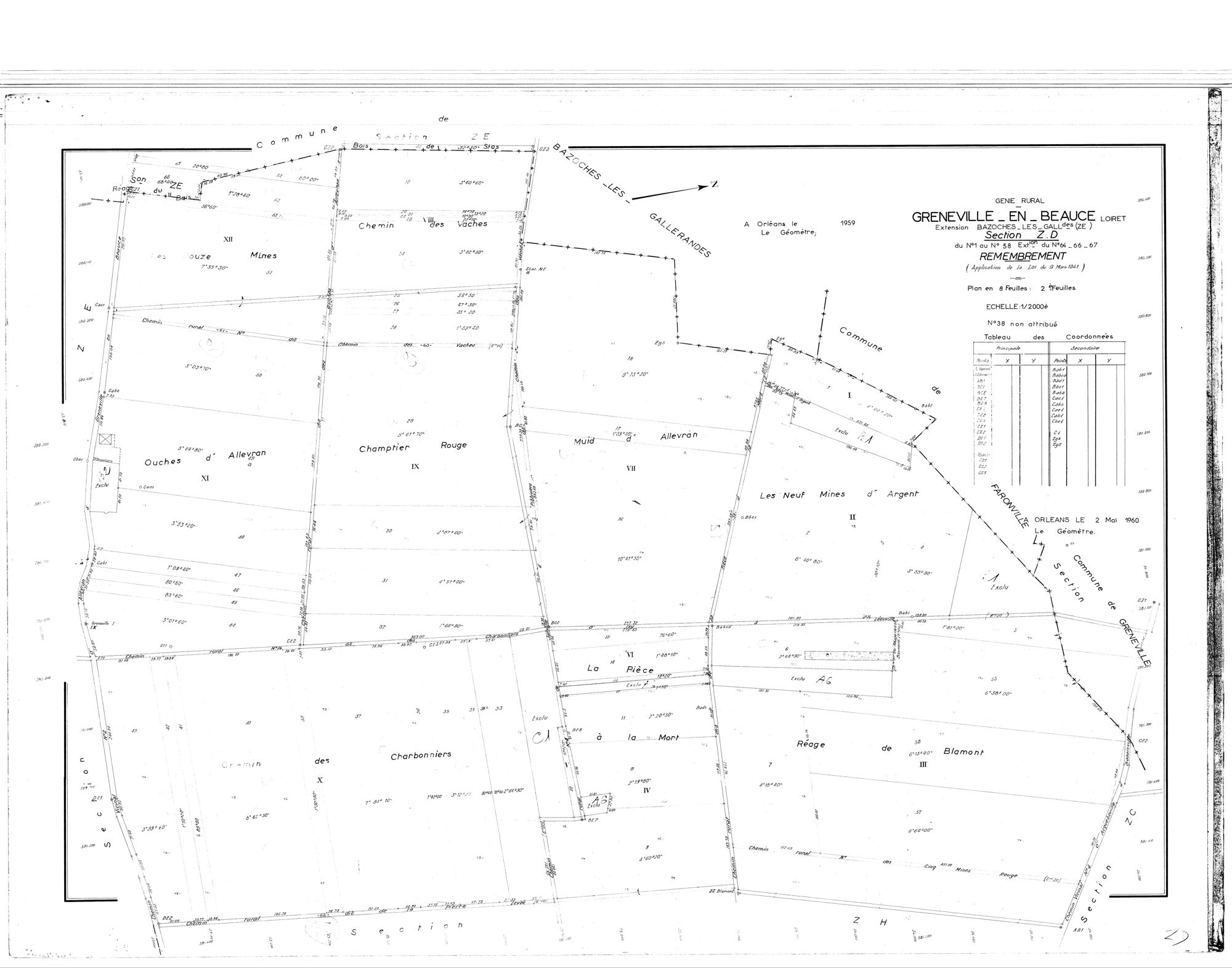 Greneville-en-Beauce - Sections