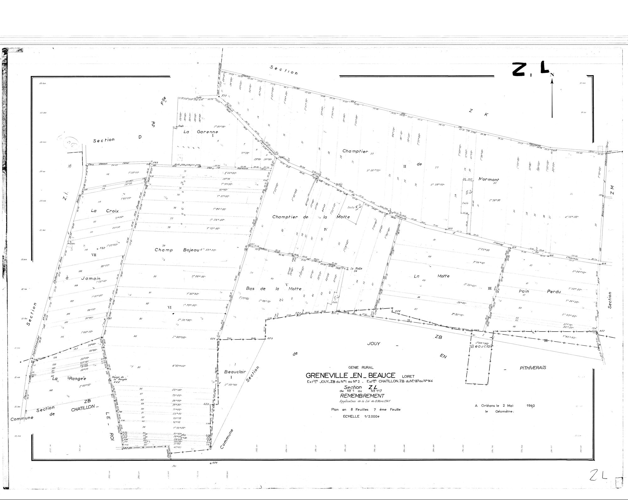 Greneville-en-Beauce - Sections