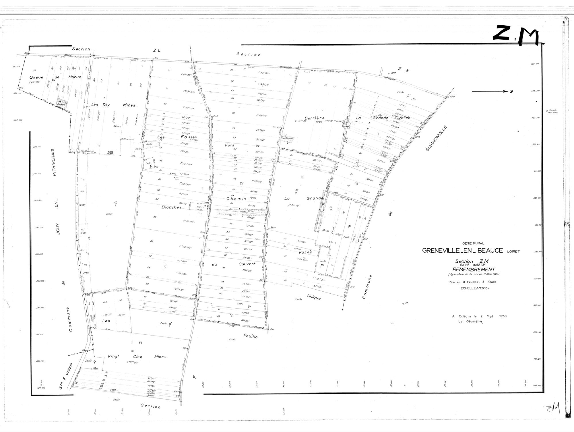 Greneville-en-Beauce - Sections