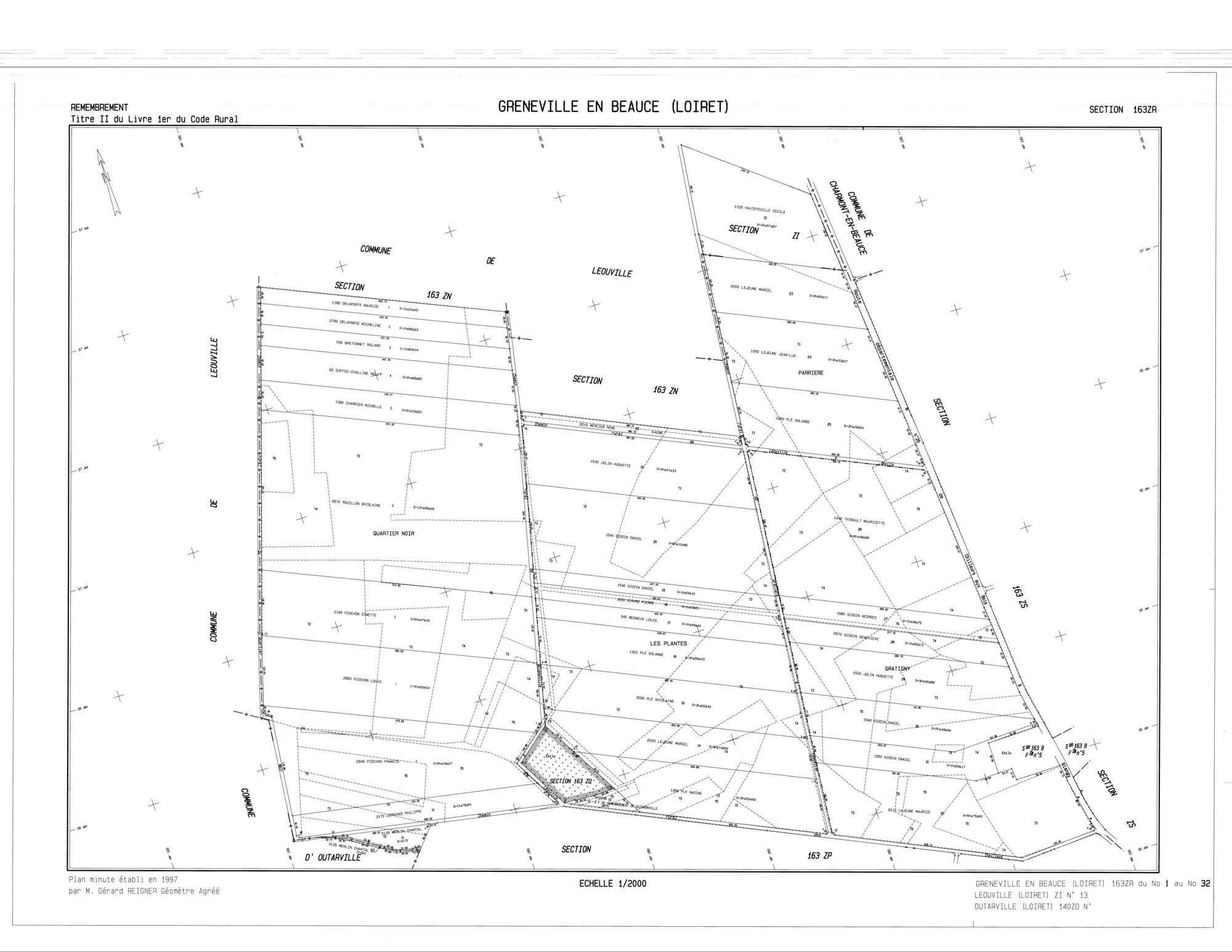 Greneville-en-Beauce - Sections