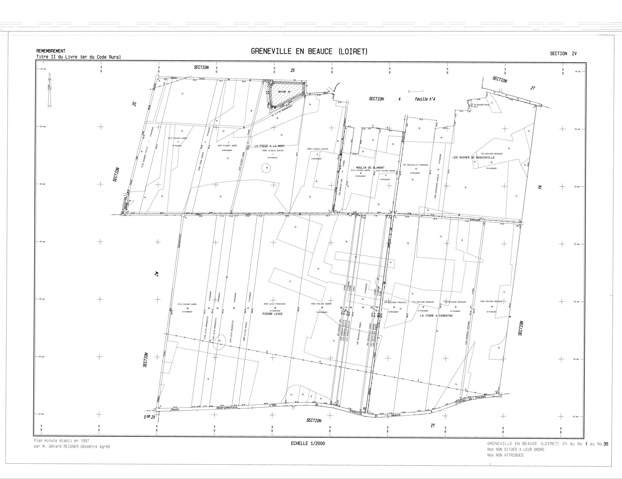 Greneville-en-Beauce - Sections