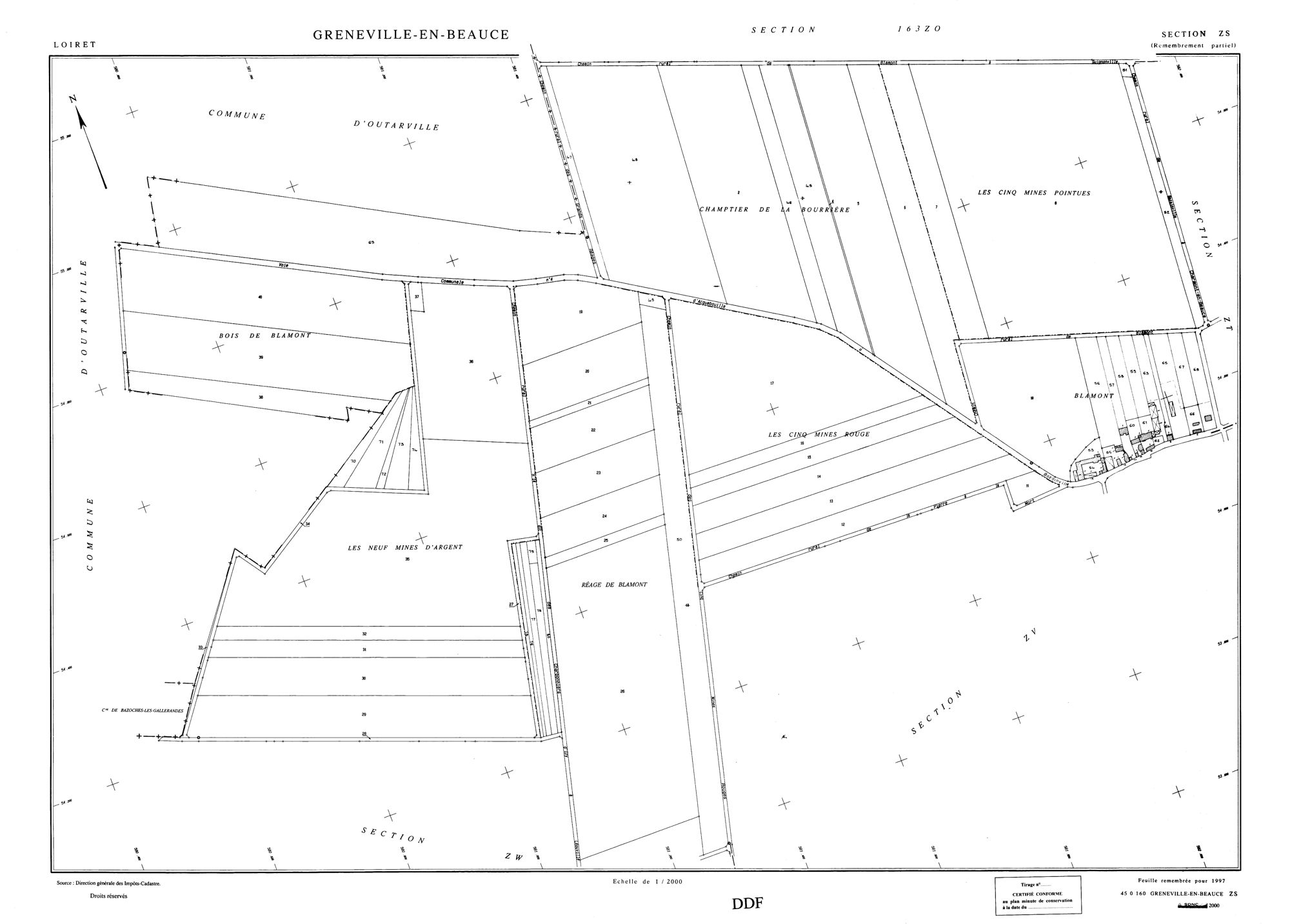 Greneville-en-Beauce - Sections