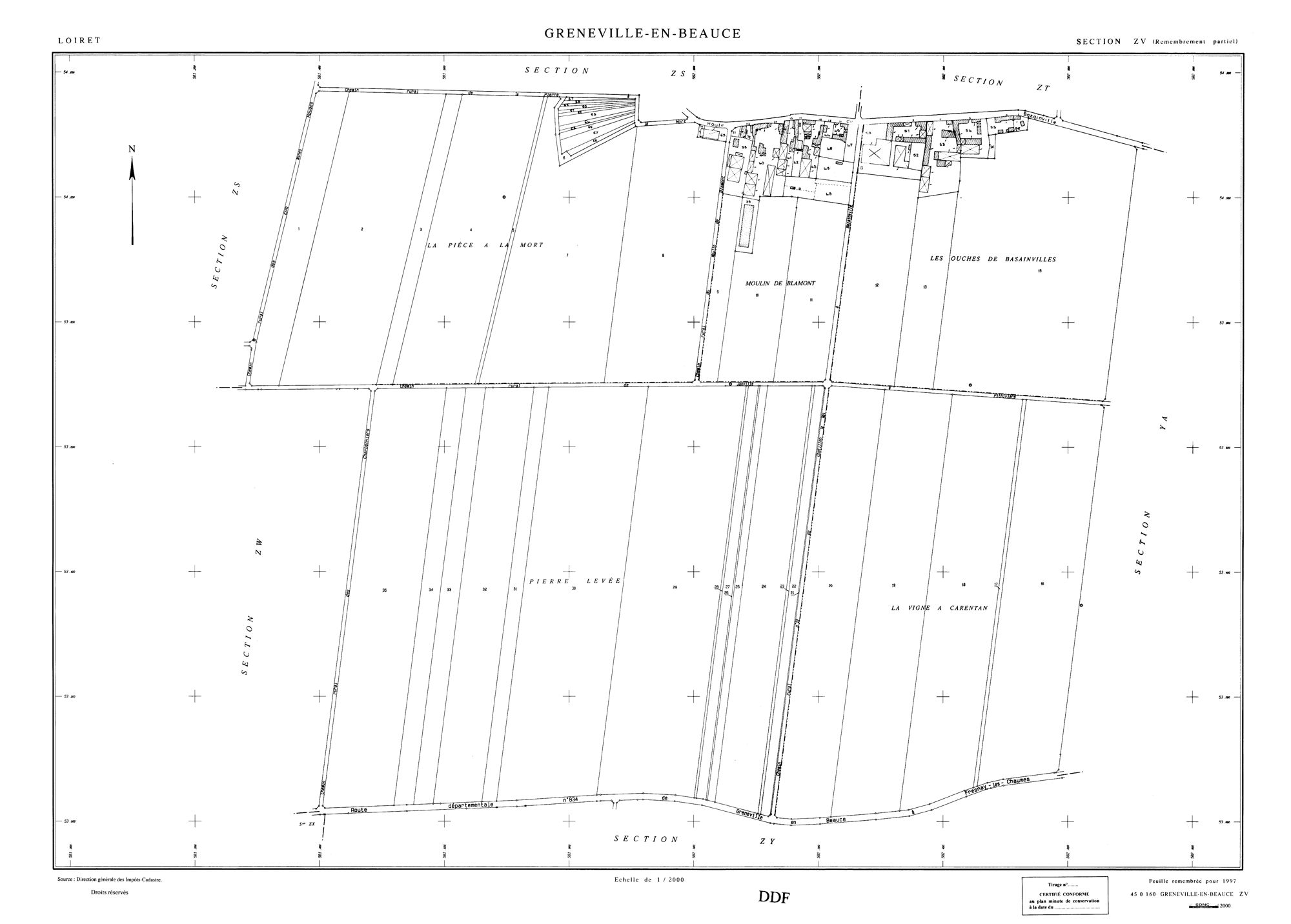 Greneville-en-Beauce - Sections
