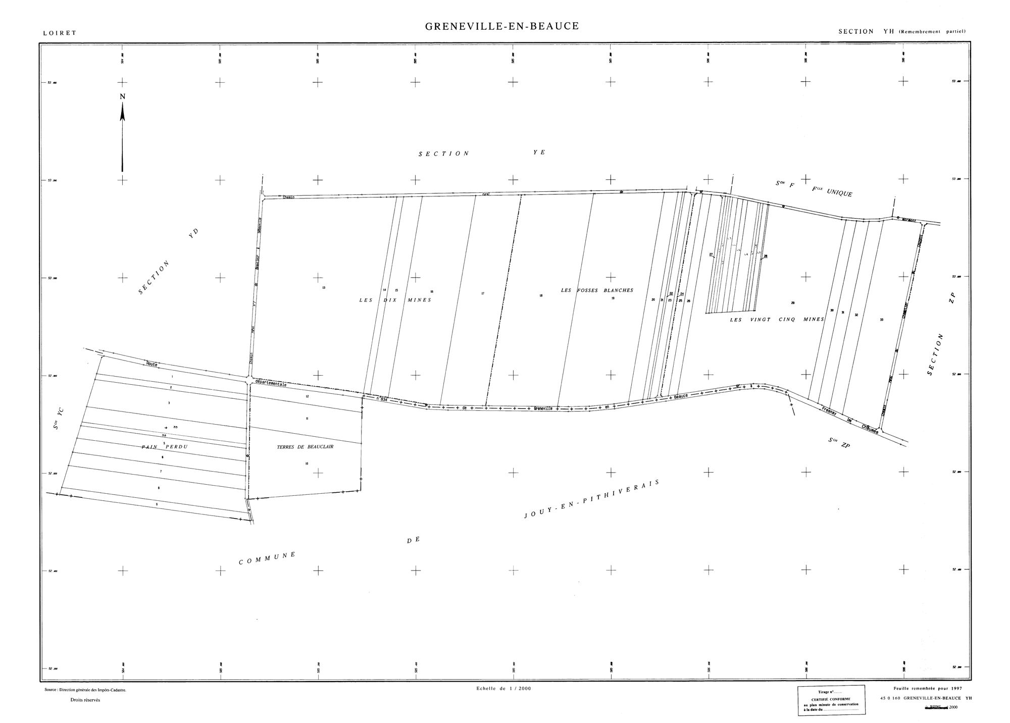 Greneville-en-Beauce - Sections