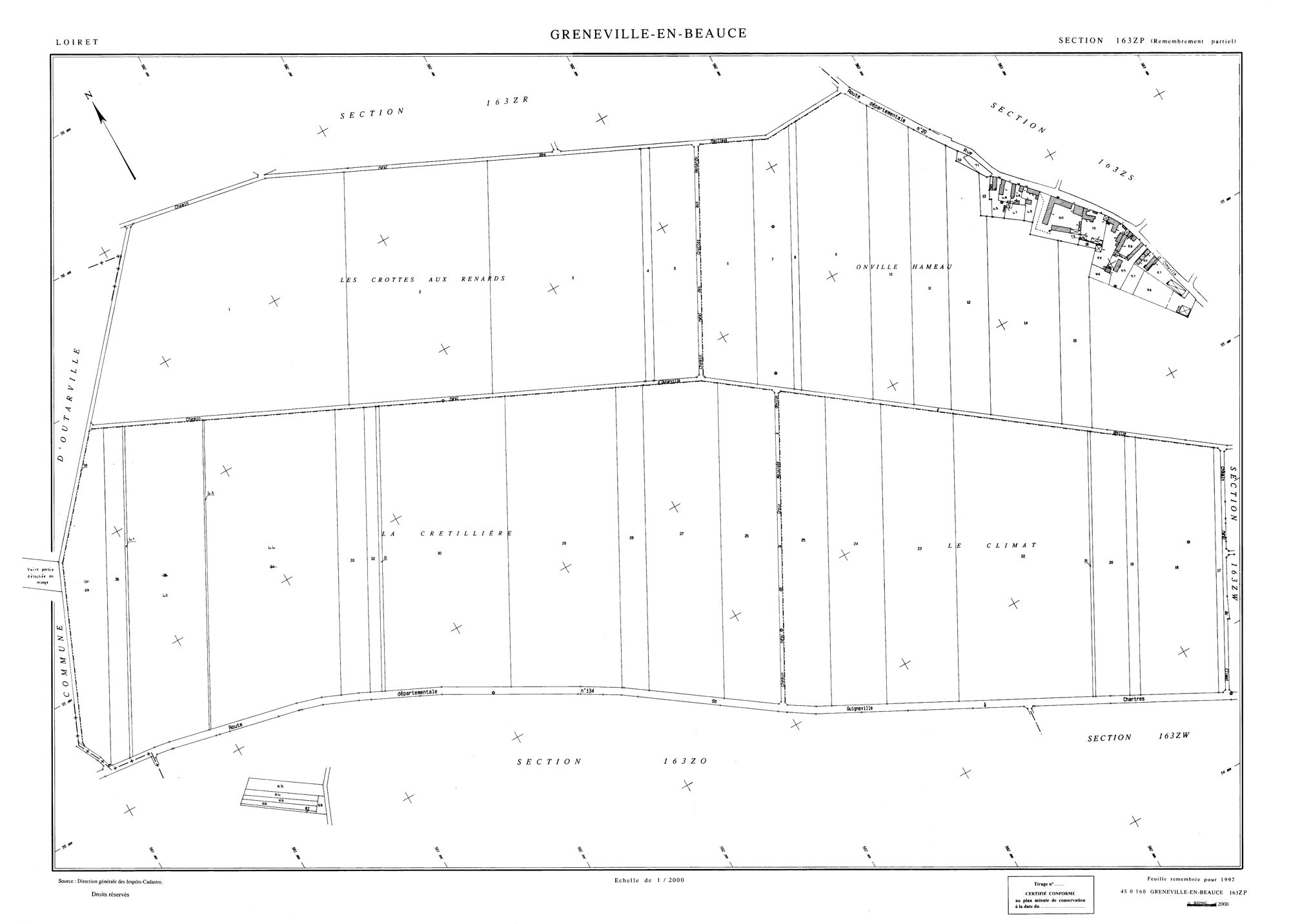 Greneville-en-Beauce - Sections