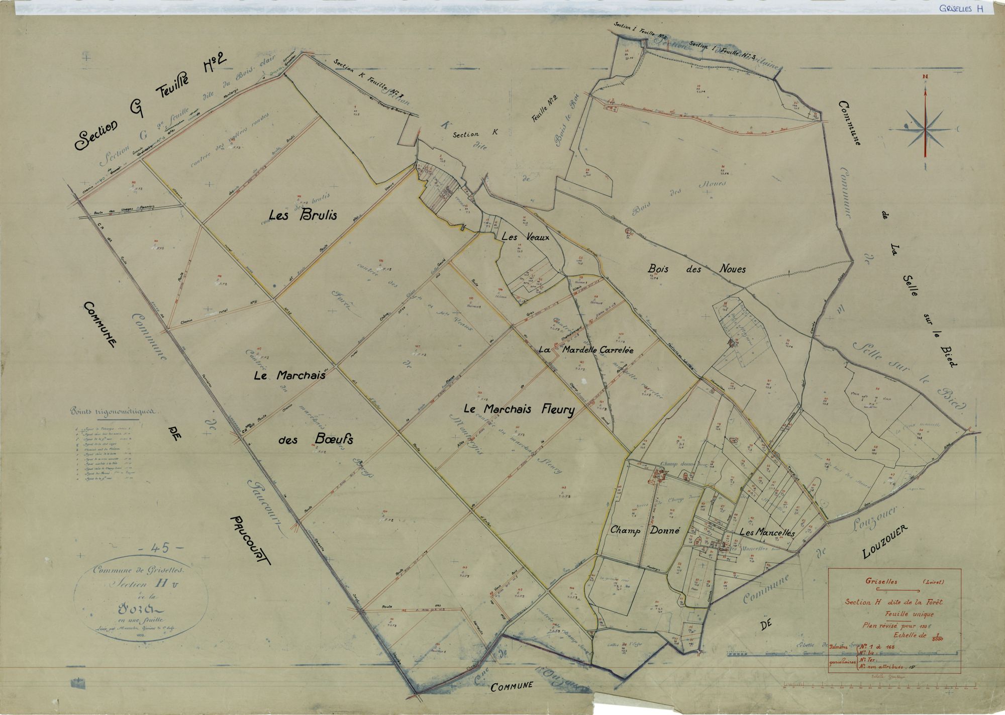 Griselles - Sections