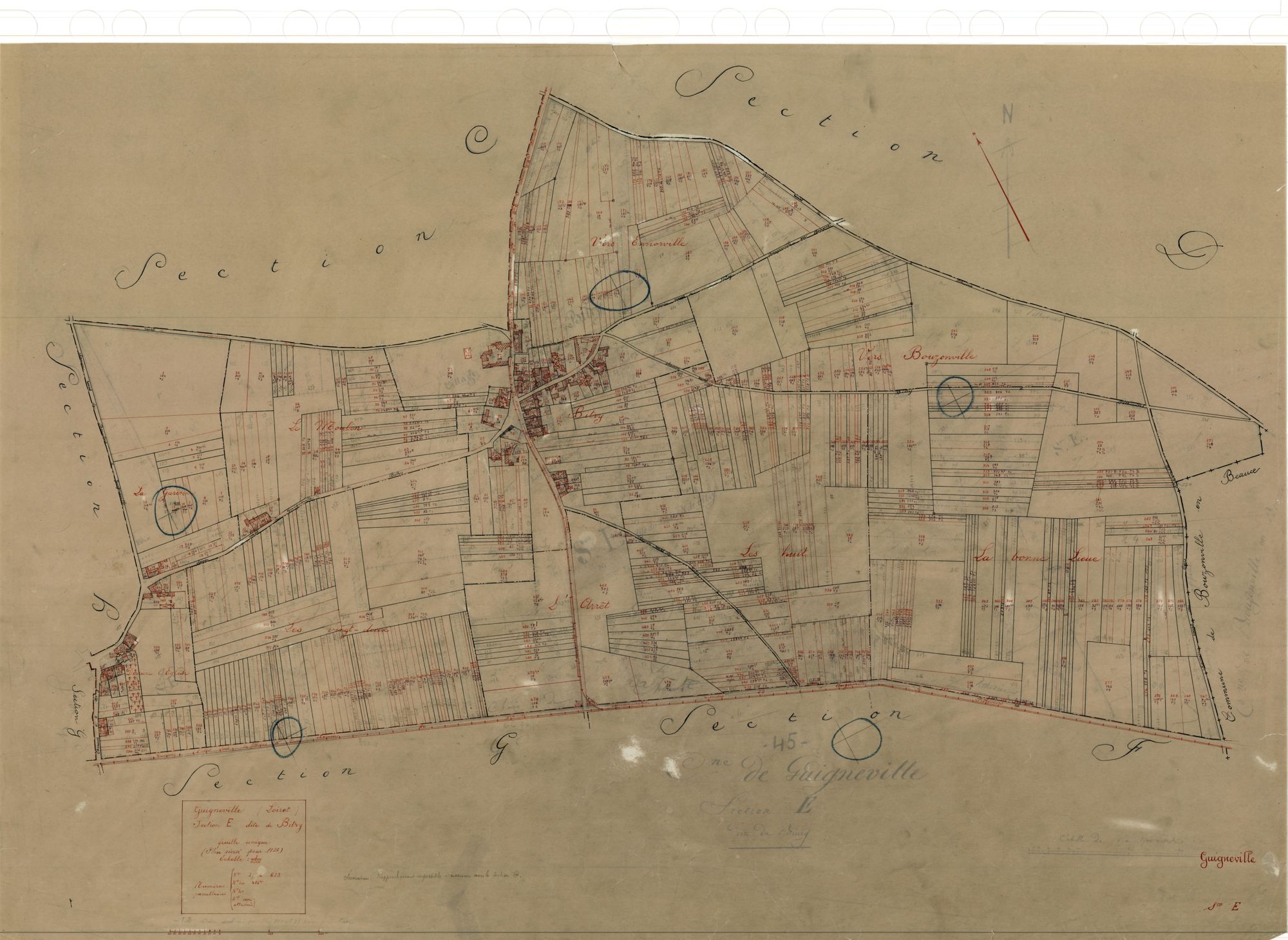 Guigneville - Sections