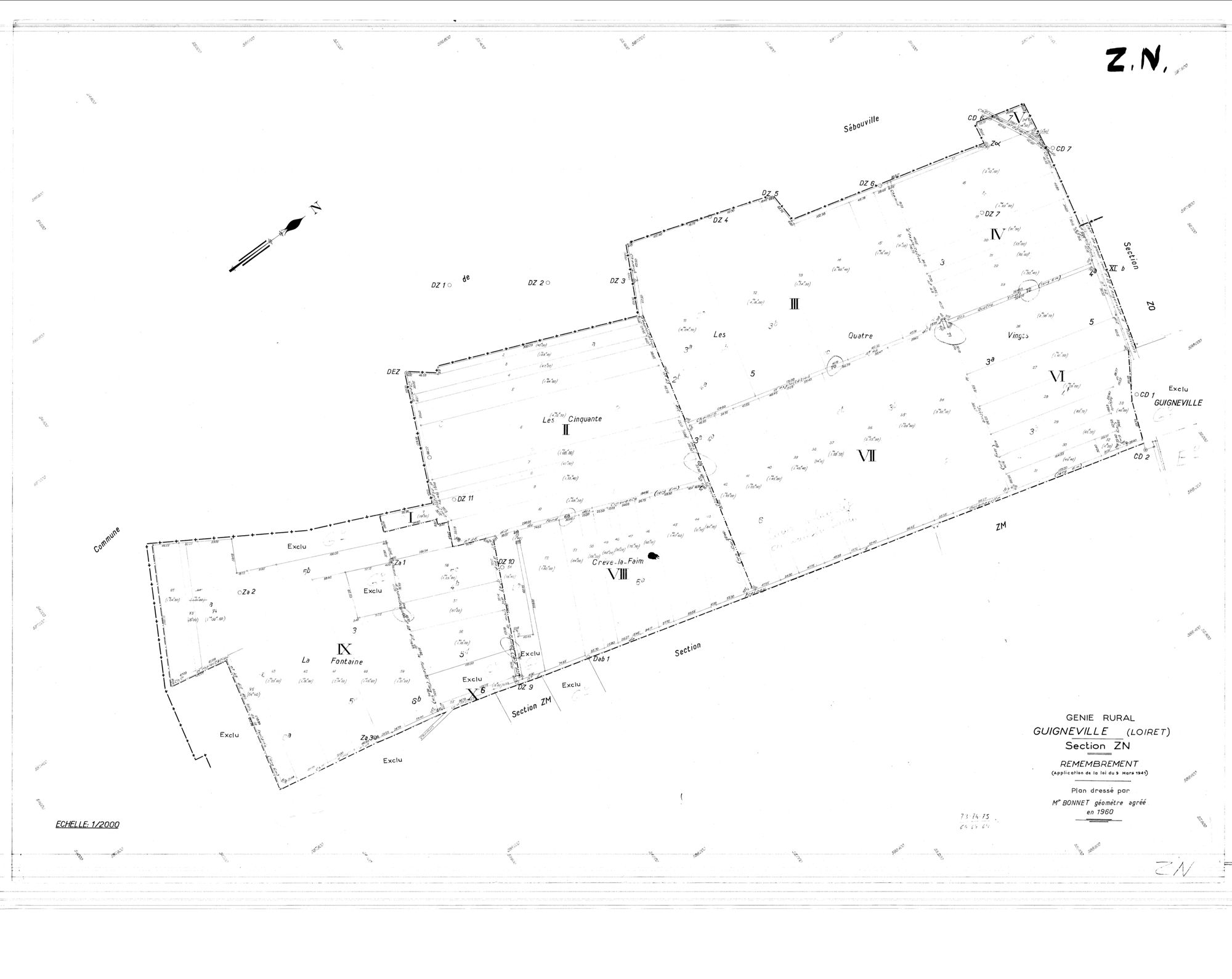 Guigneville - Sections
