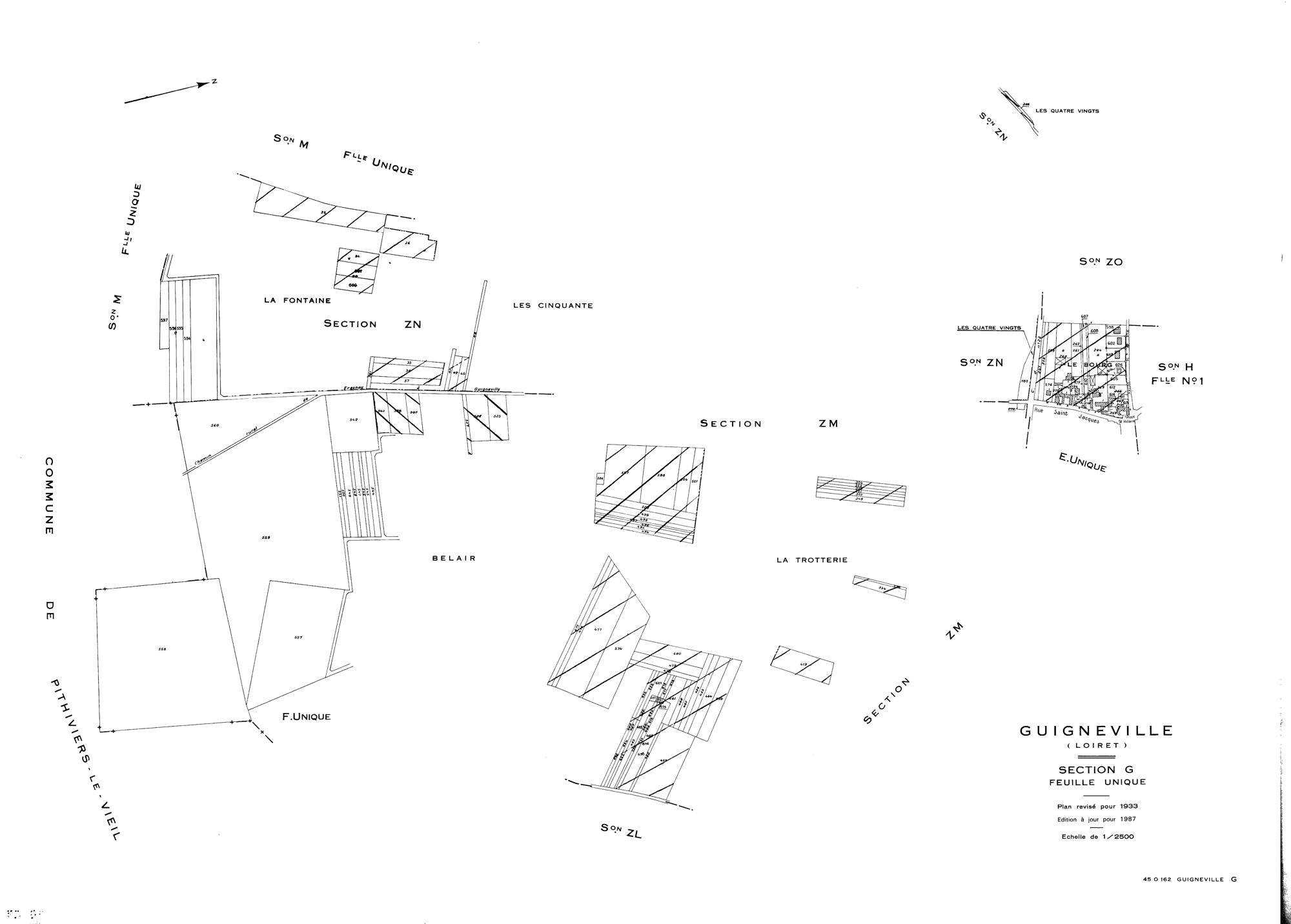 Guigneville - Sections