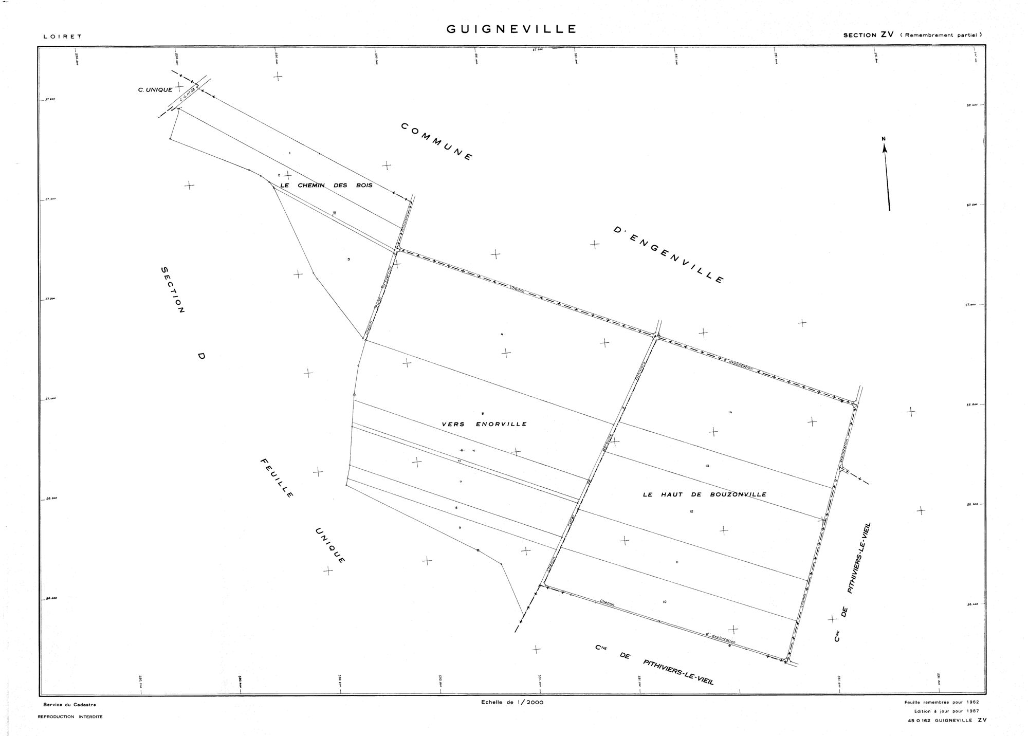 Guigneville - Sections
