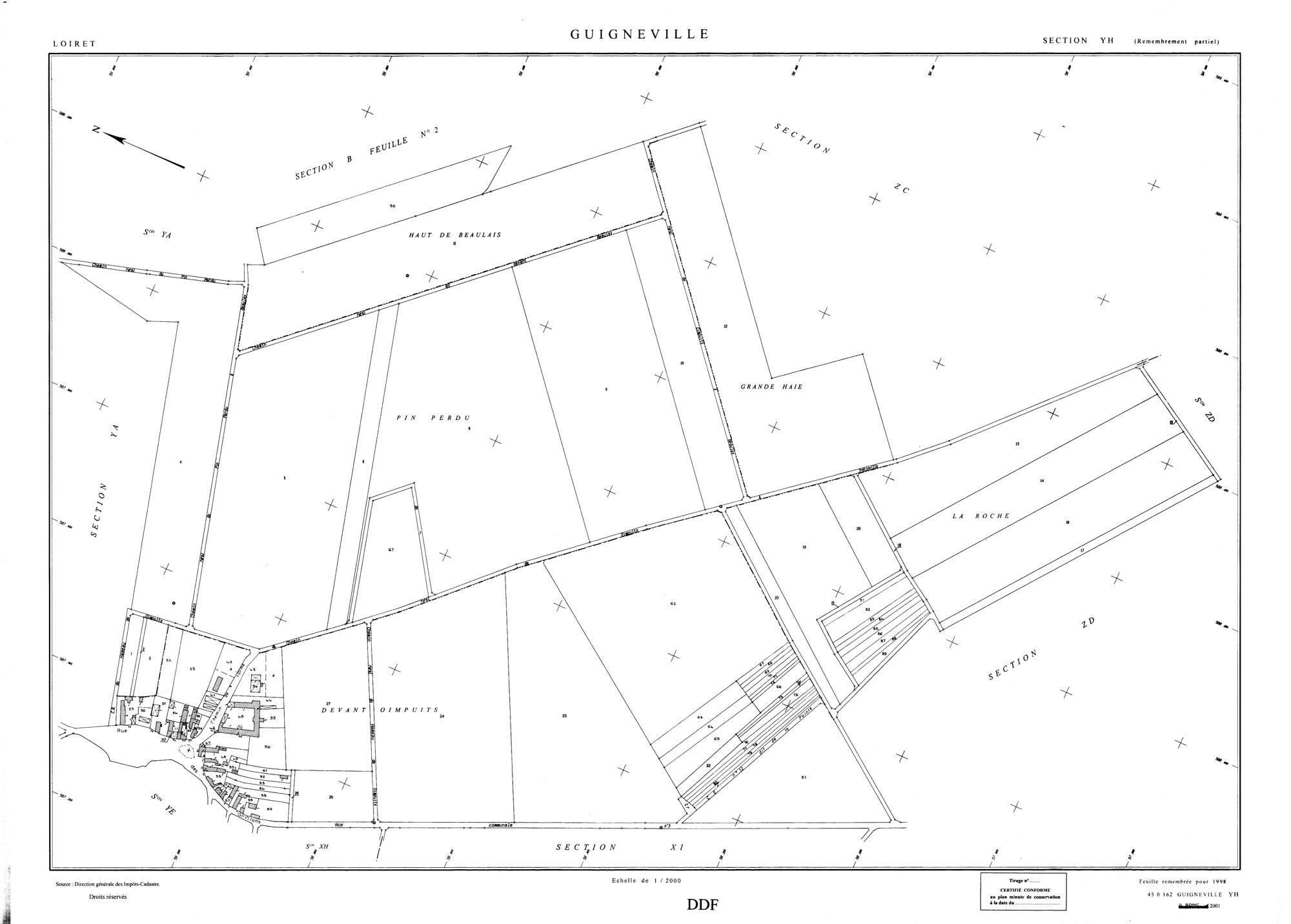 Guigneville - Sections