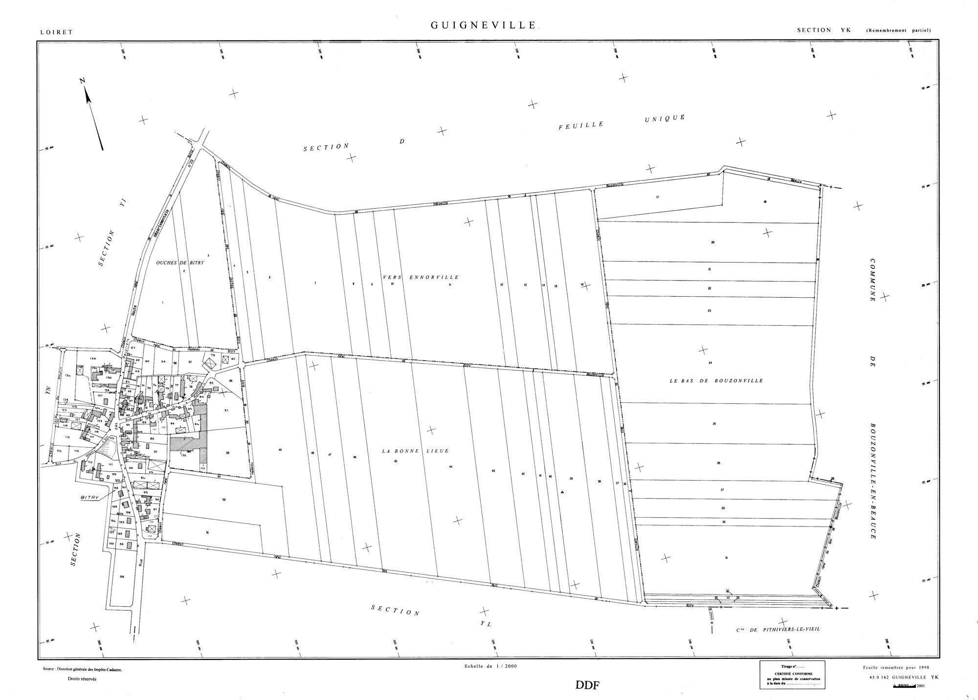 Guigneville - Sections