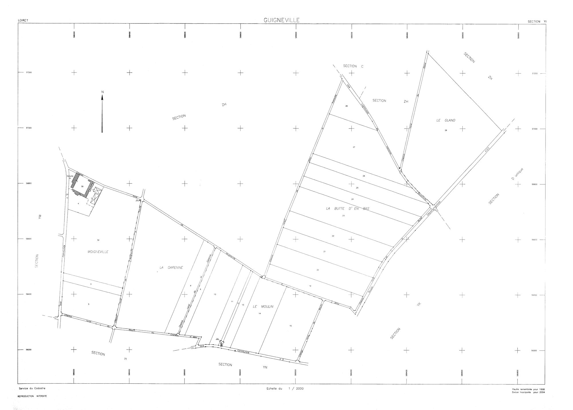 Guigneville - Sections