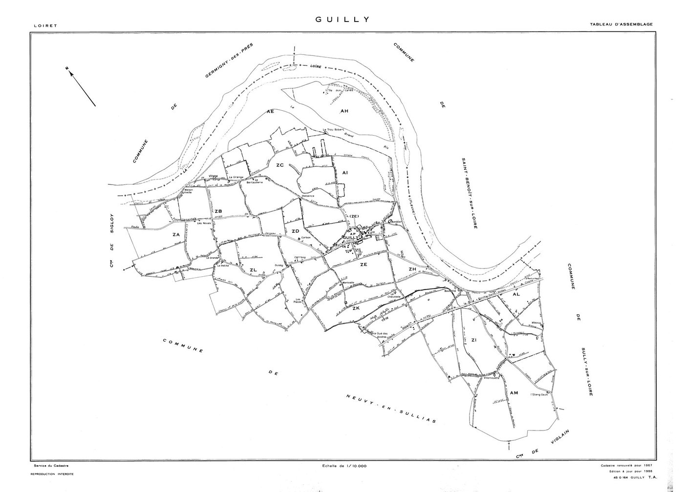 Guilly - Tableau d'assemblage