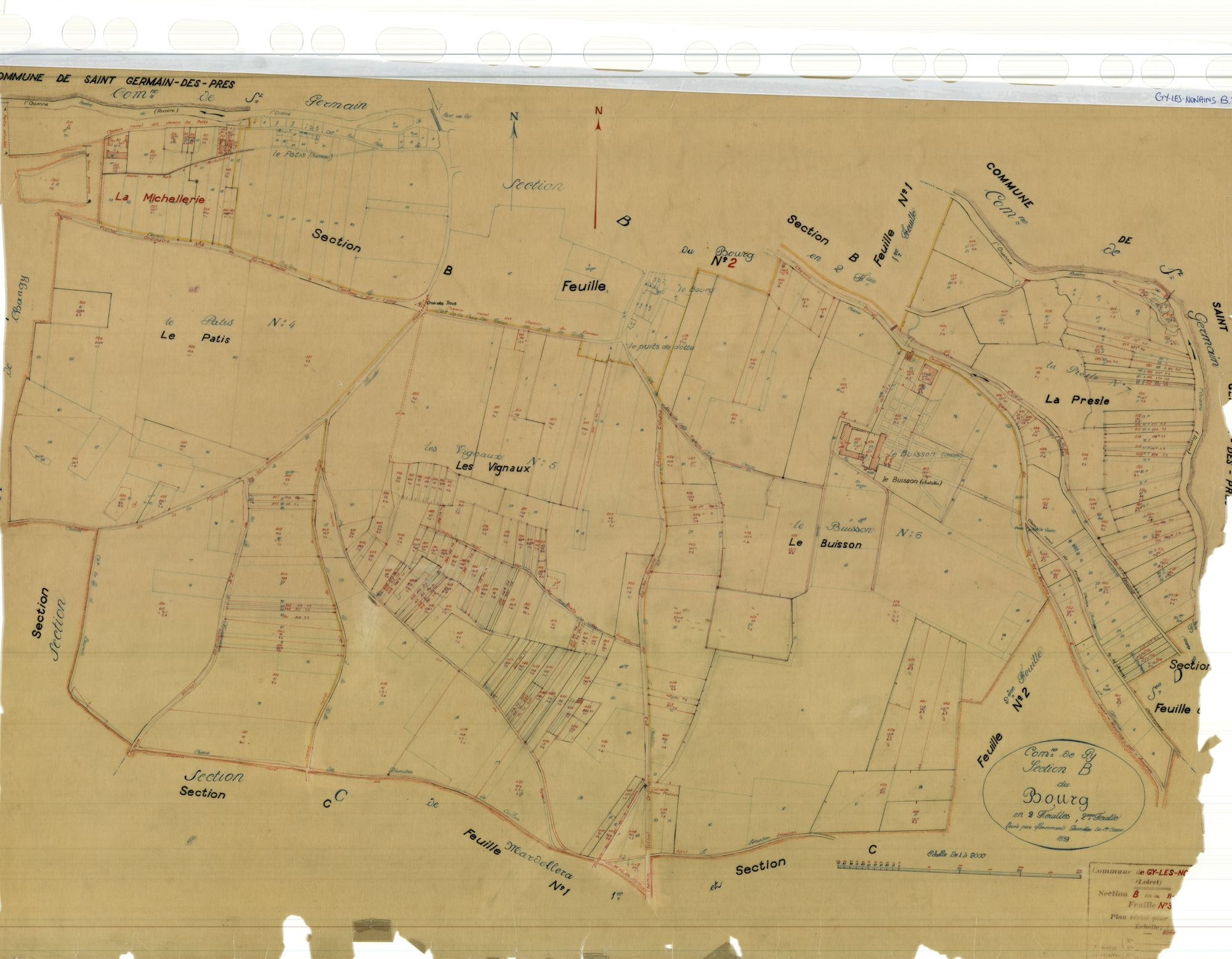 Gy-les-Nonains - Sections