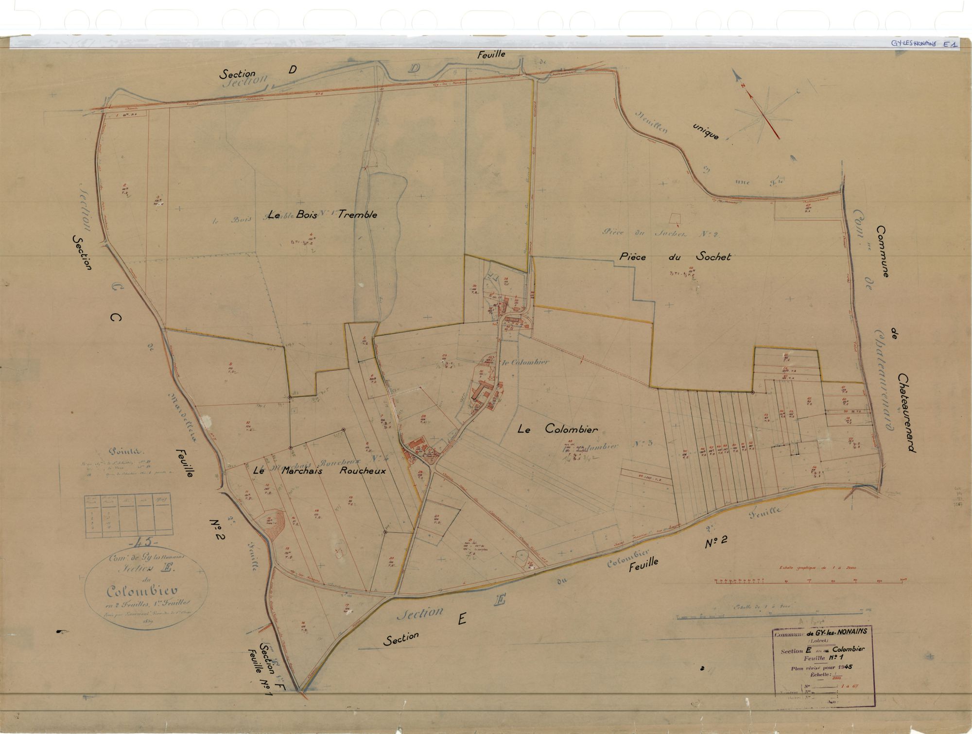Gy-les-Nonains - Sections