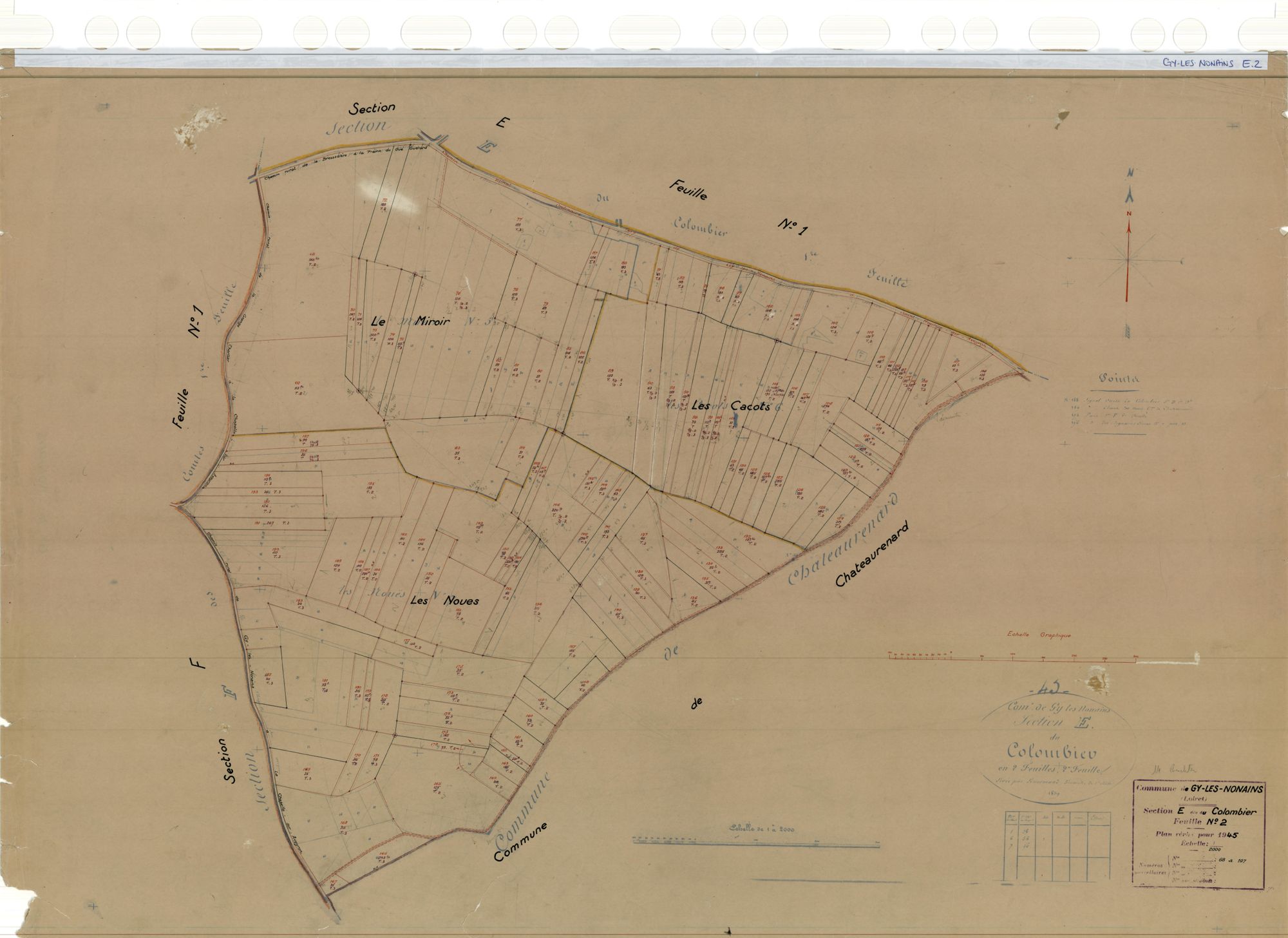 Gy-les-Nonains - Sections