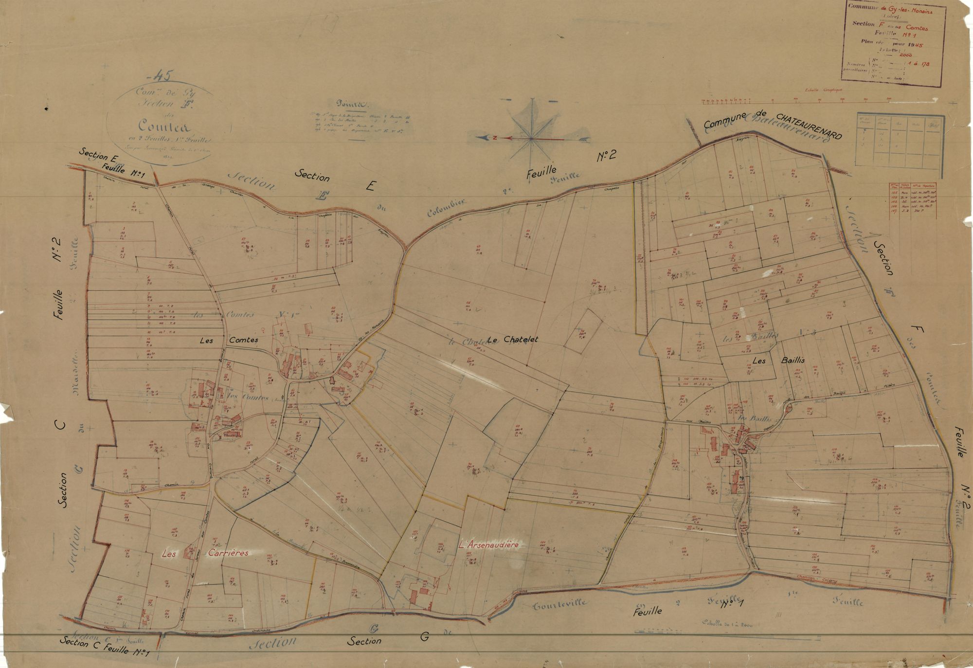 Gy-les-Nonains - Sections