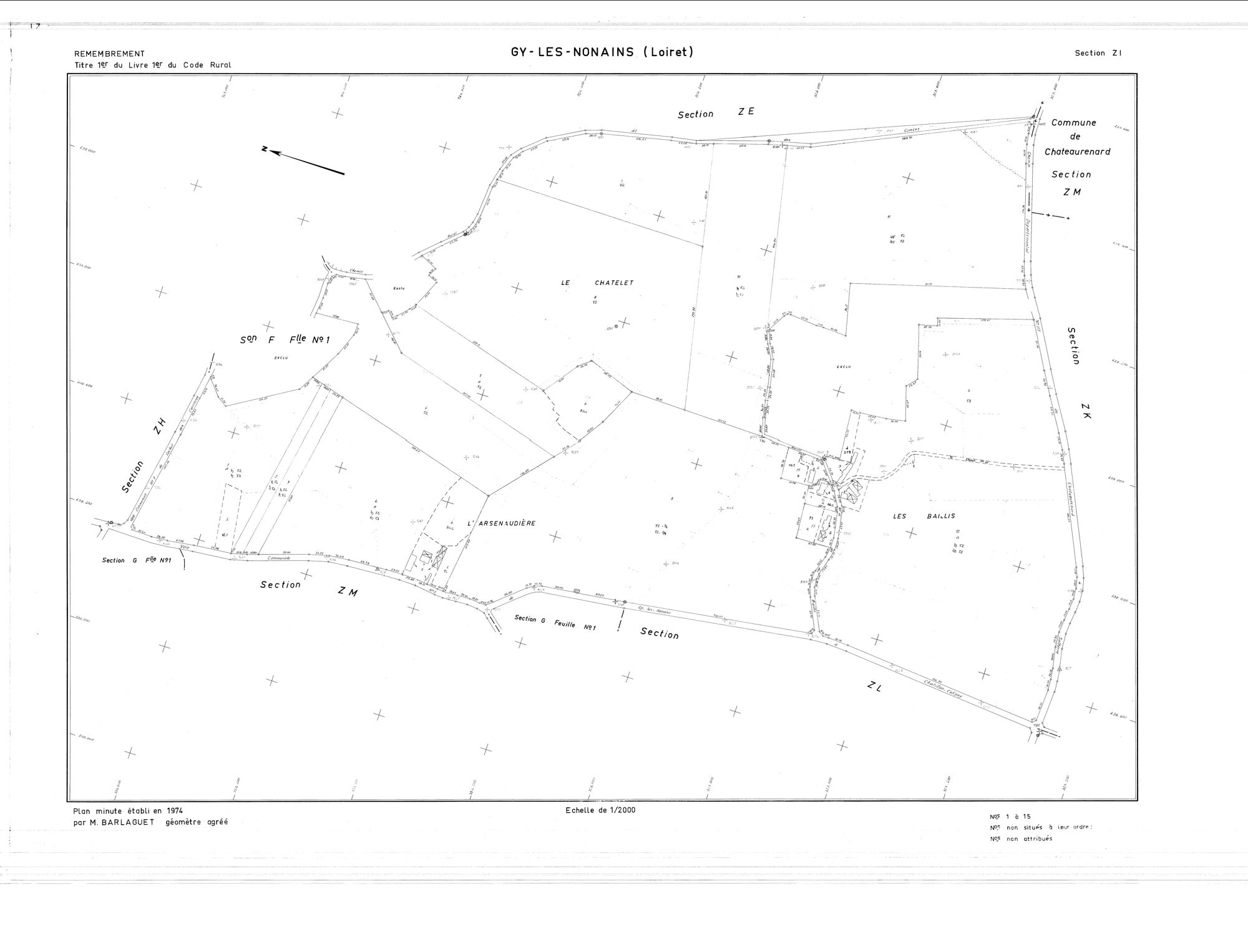 Gy-les-Nonains - Sections