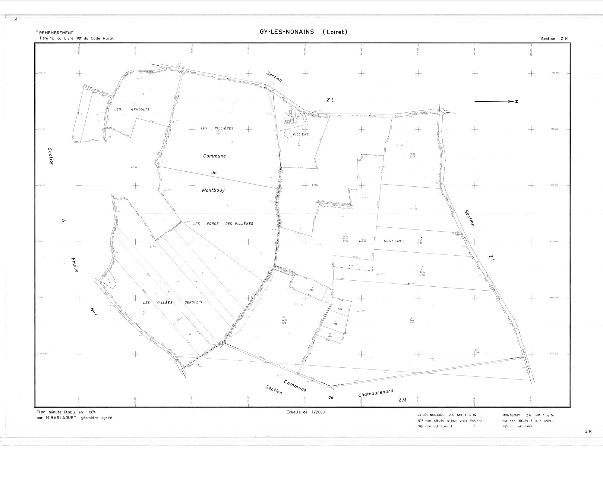 Gy-les-Nonains - Sections