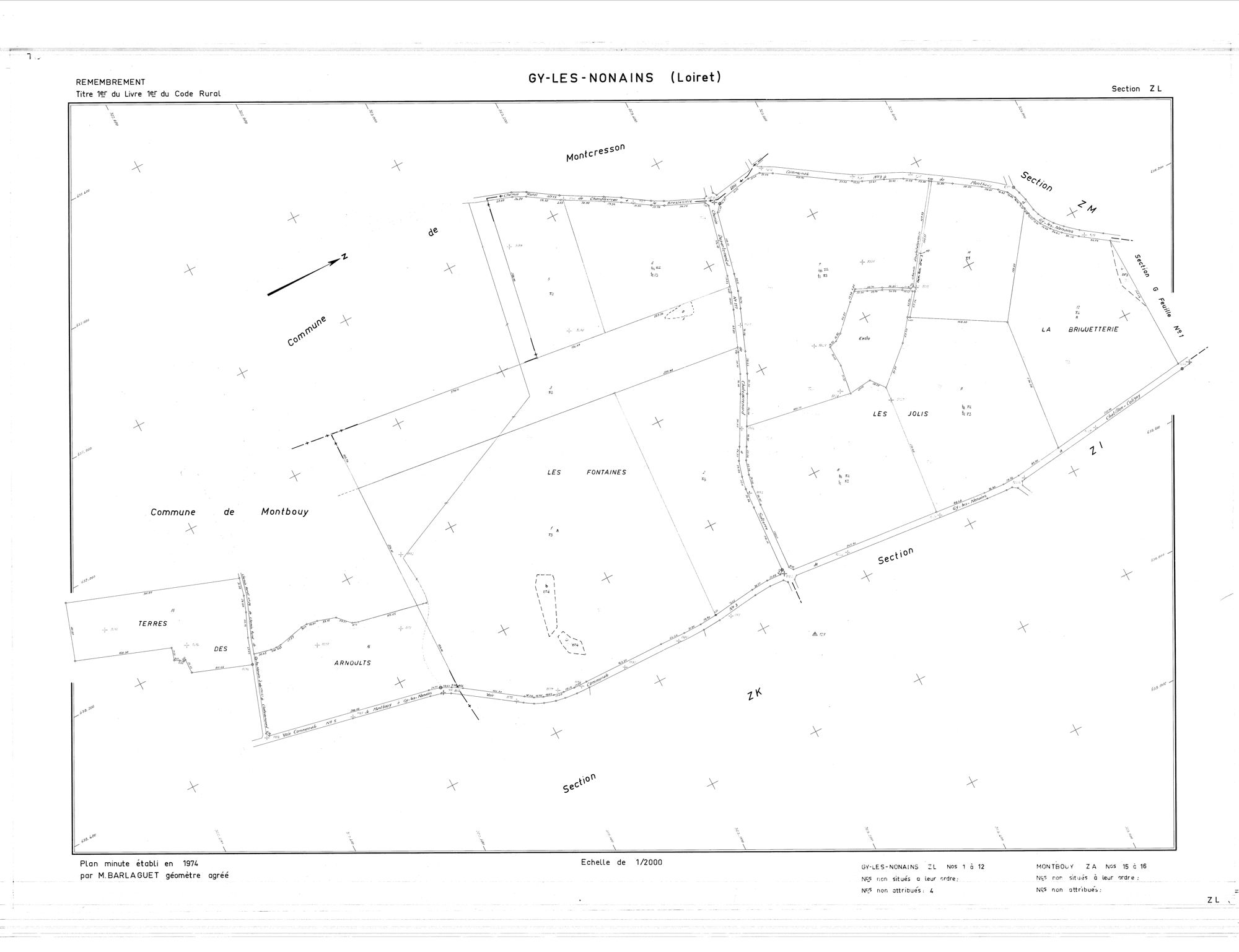 Gy-les-Nonains - Sections
